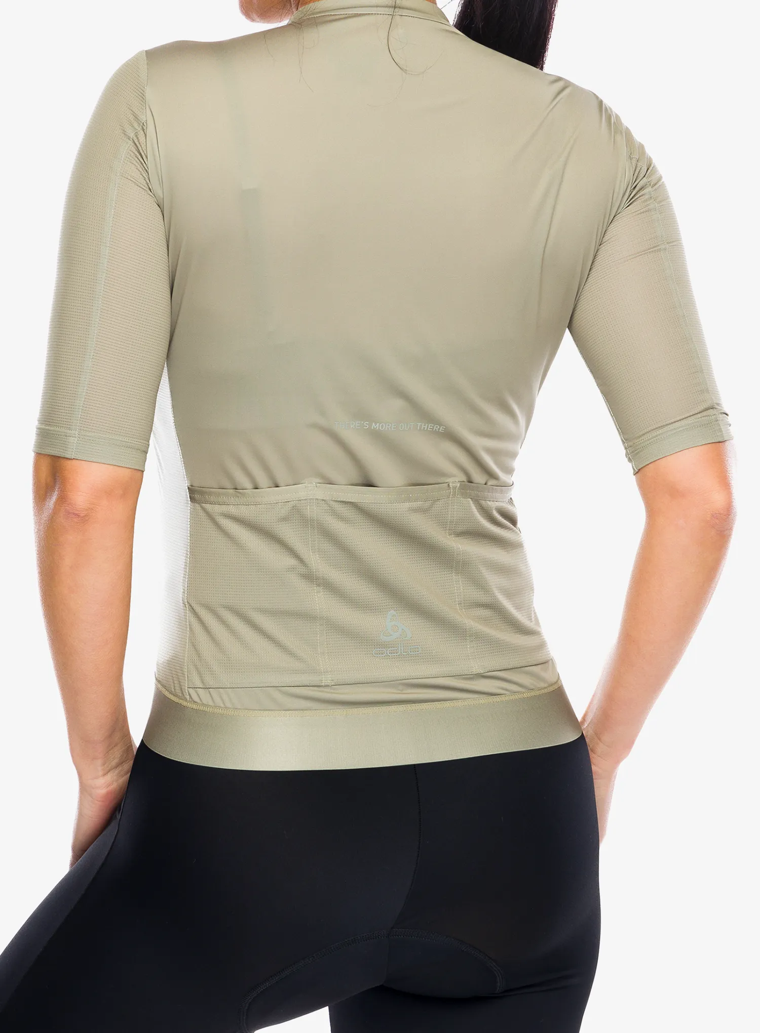Ženska biciklistička majica Odlo Explorer Pro T-Shirt S/U Collar S/S Full Zip - vetiver