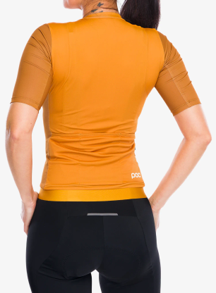 Ženska biciklistička majica POC Cadence Jersey - bauxite brown