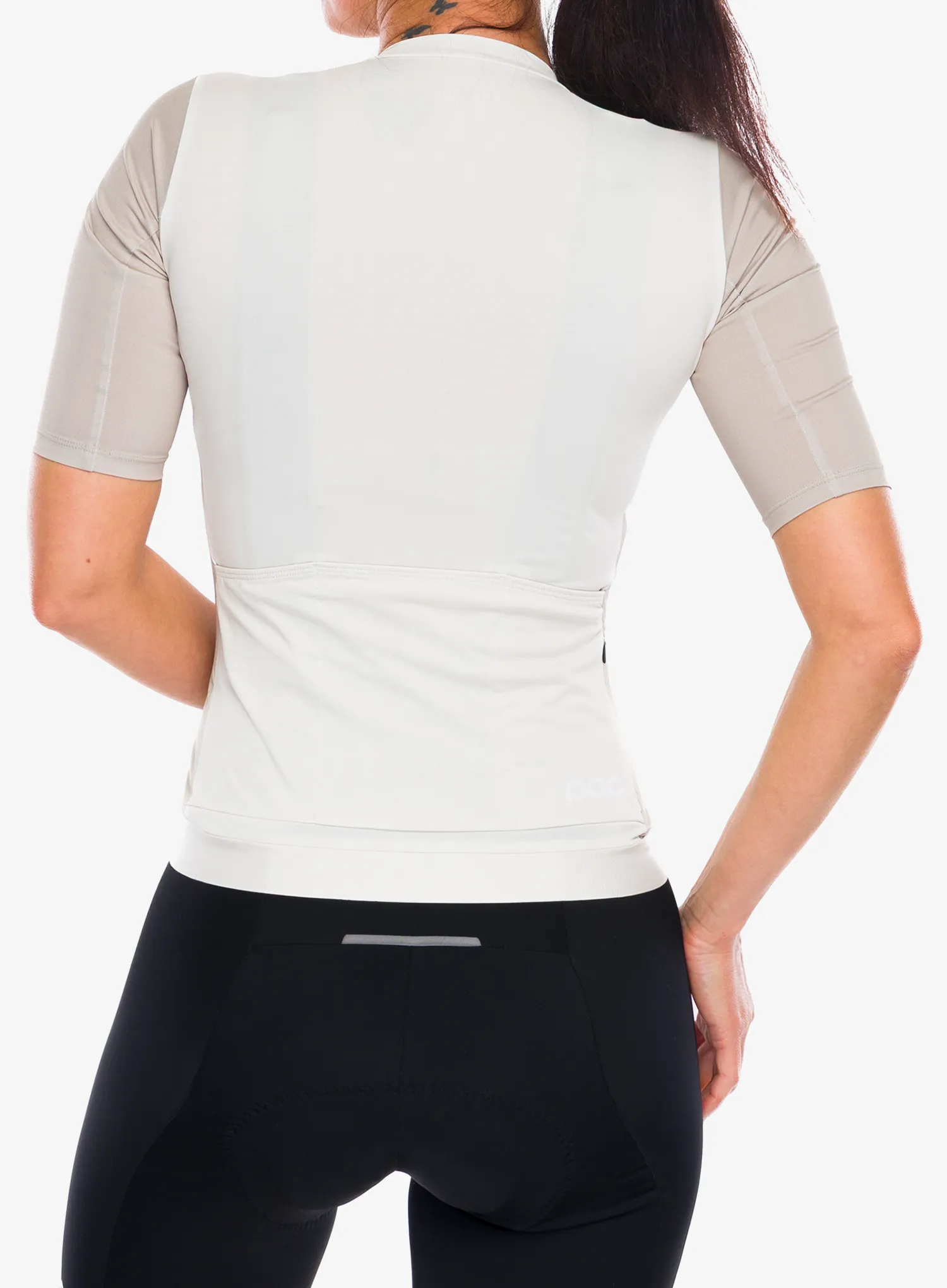 Ženska biciklistička majica POC Cadence Jersey - okenite off white