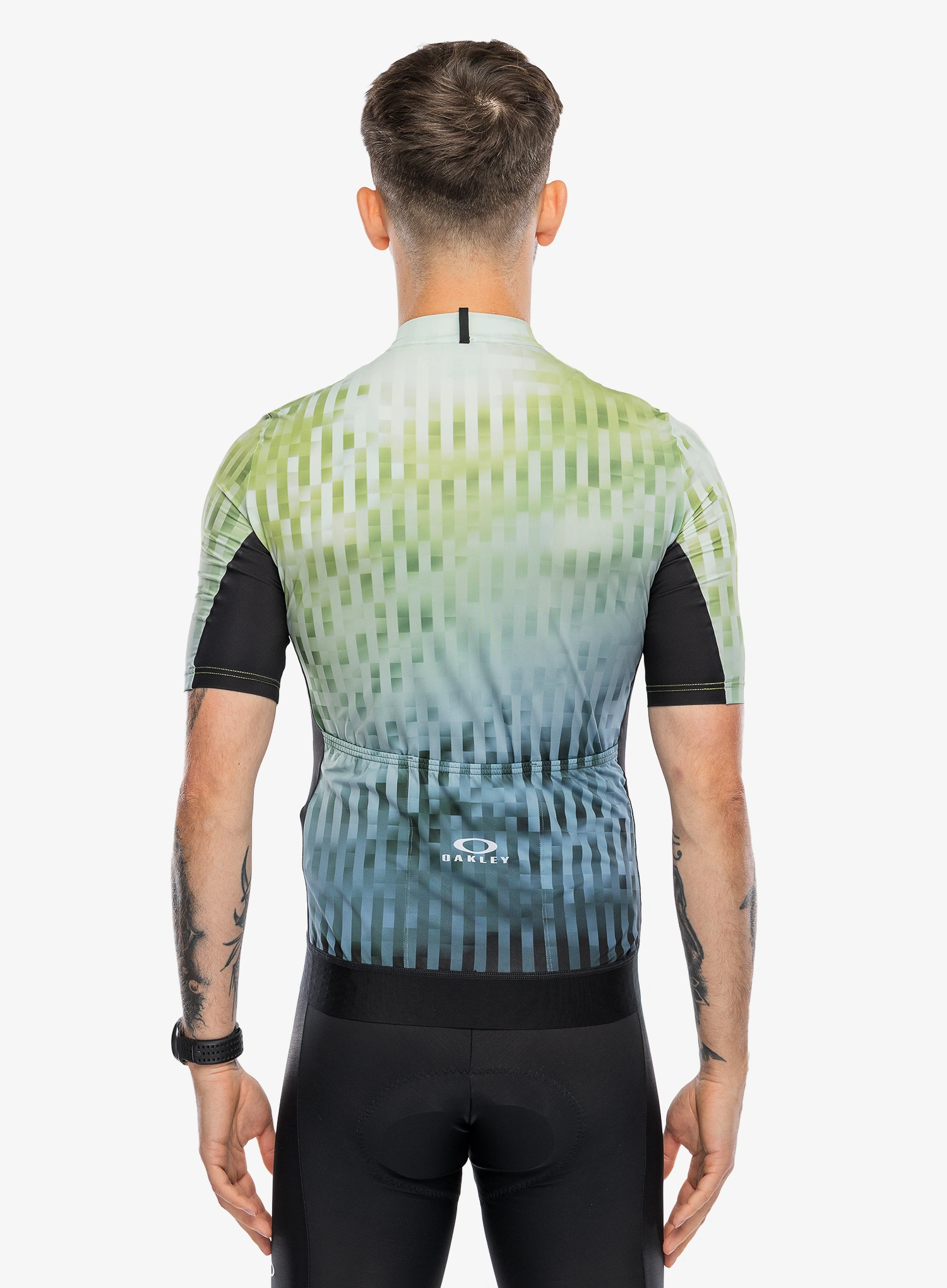 Biciklistička majica Oakley Icon Training Jersey - green glitch print