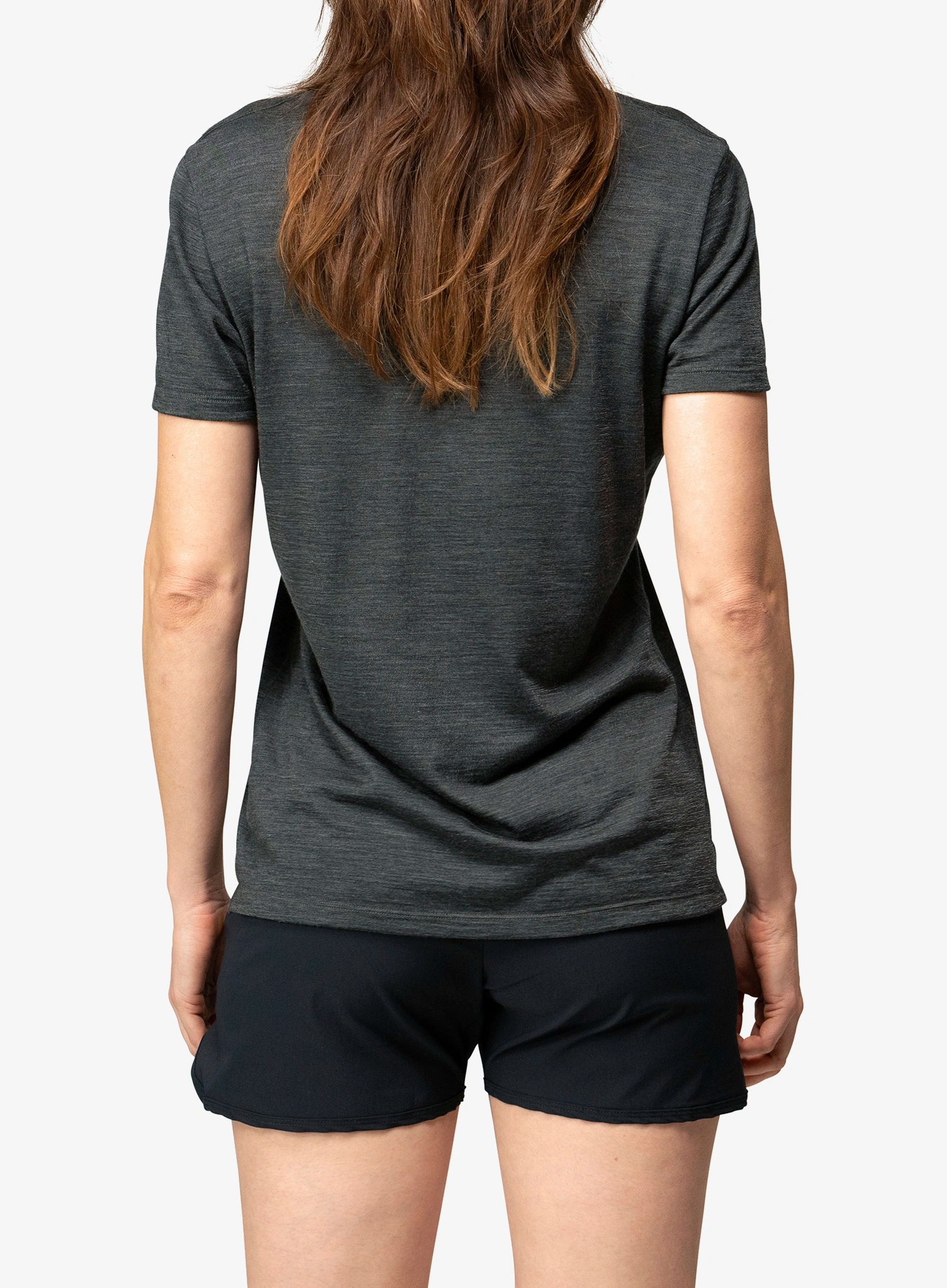 Ženska merino majica Devold Active Spring Tee - anthracite