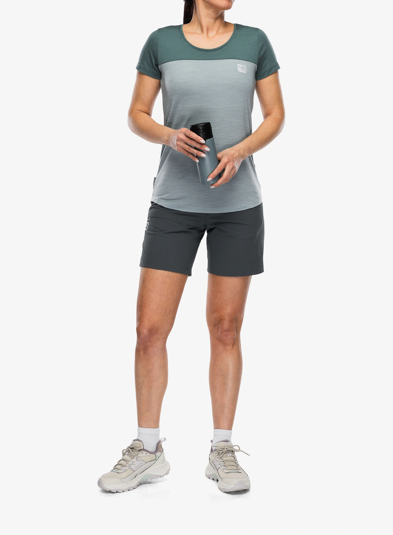 Ženska merino majica Ortovox 150 Cool Logo TS - arctic grey