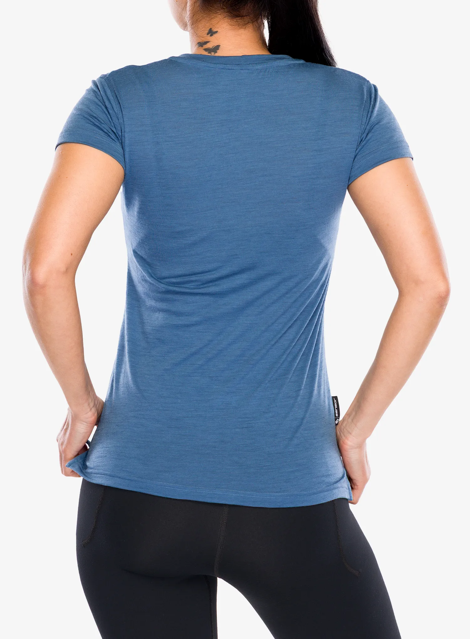 Ženska merino majica Sensor Merino Air Hills SS Tee - riviera blue