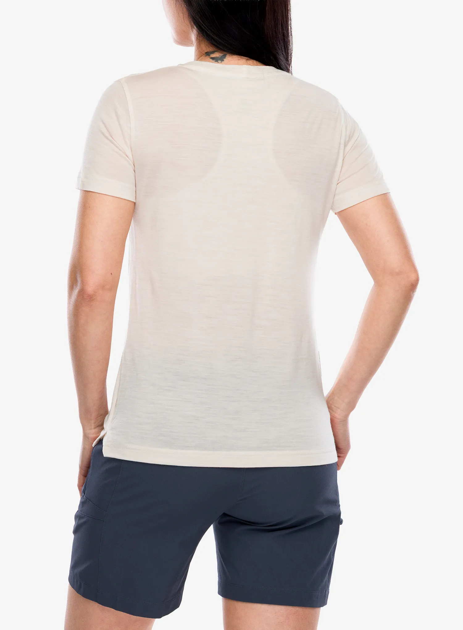 Ženska merino majica Sensor Merino Lite Tee SS - beige mottled 