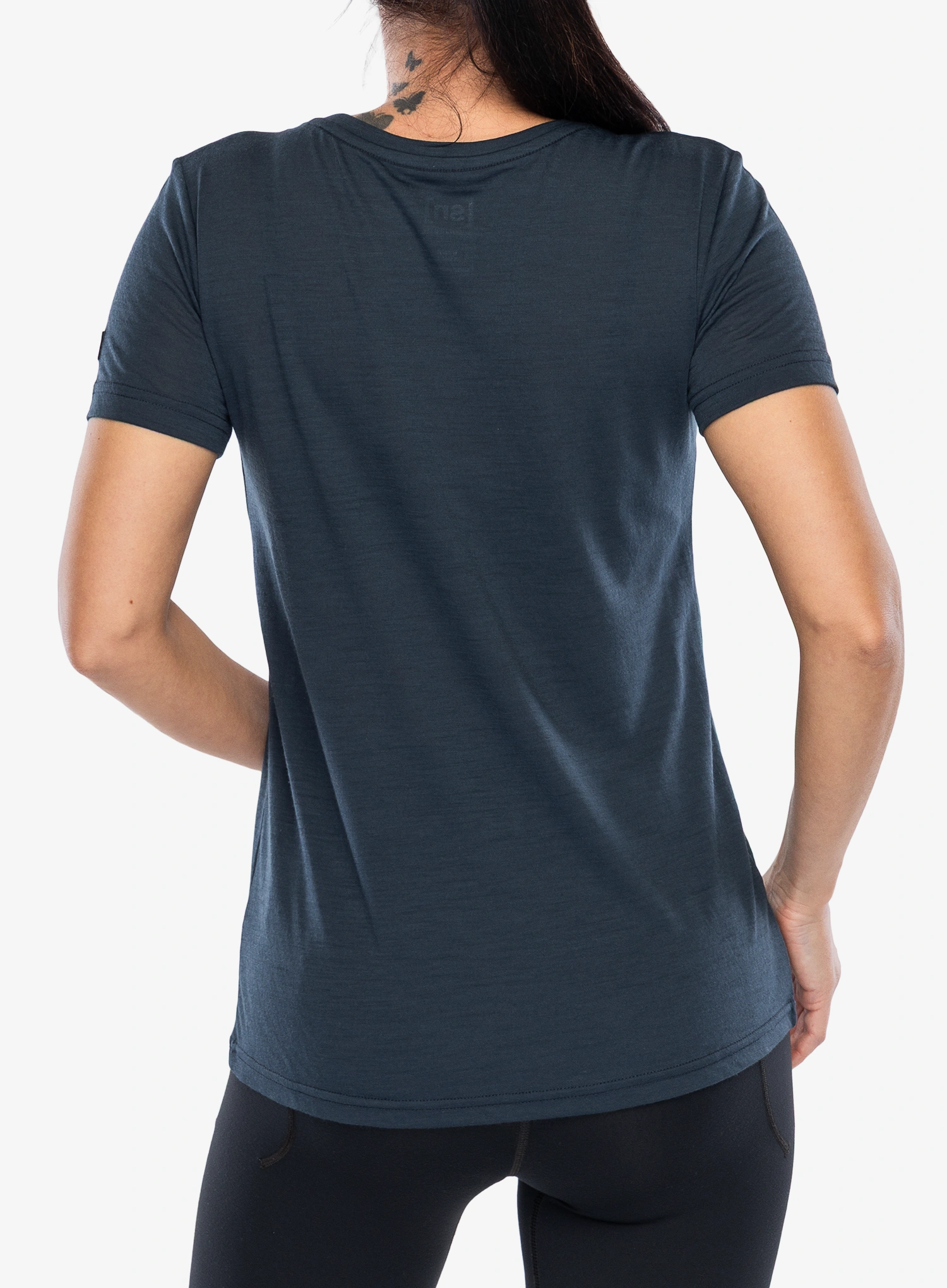 Ženska merino majica Super.natural Berggluck Tee - blueberry/cooper