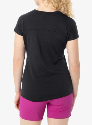 Ženska merino majica Vaude Tekoa Wool T-Shirt - black