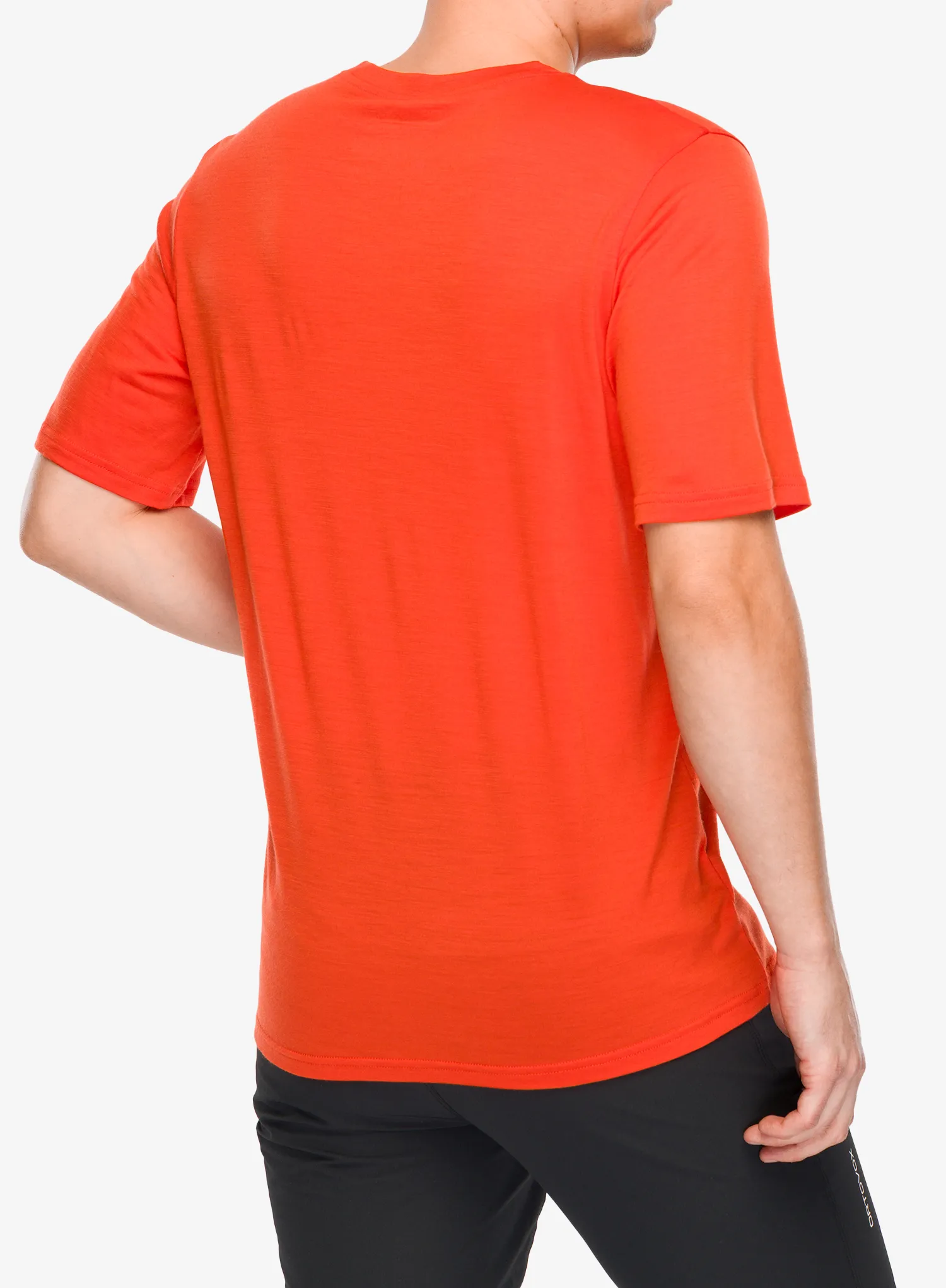Merino majica Ortovox 140 Cool Mtn Gradient TS - hot orange