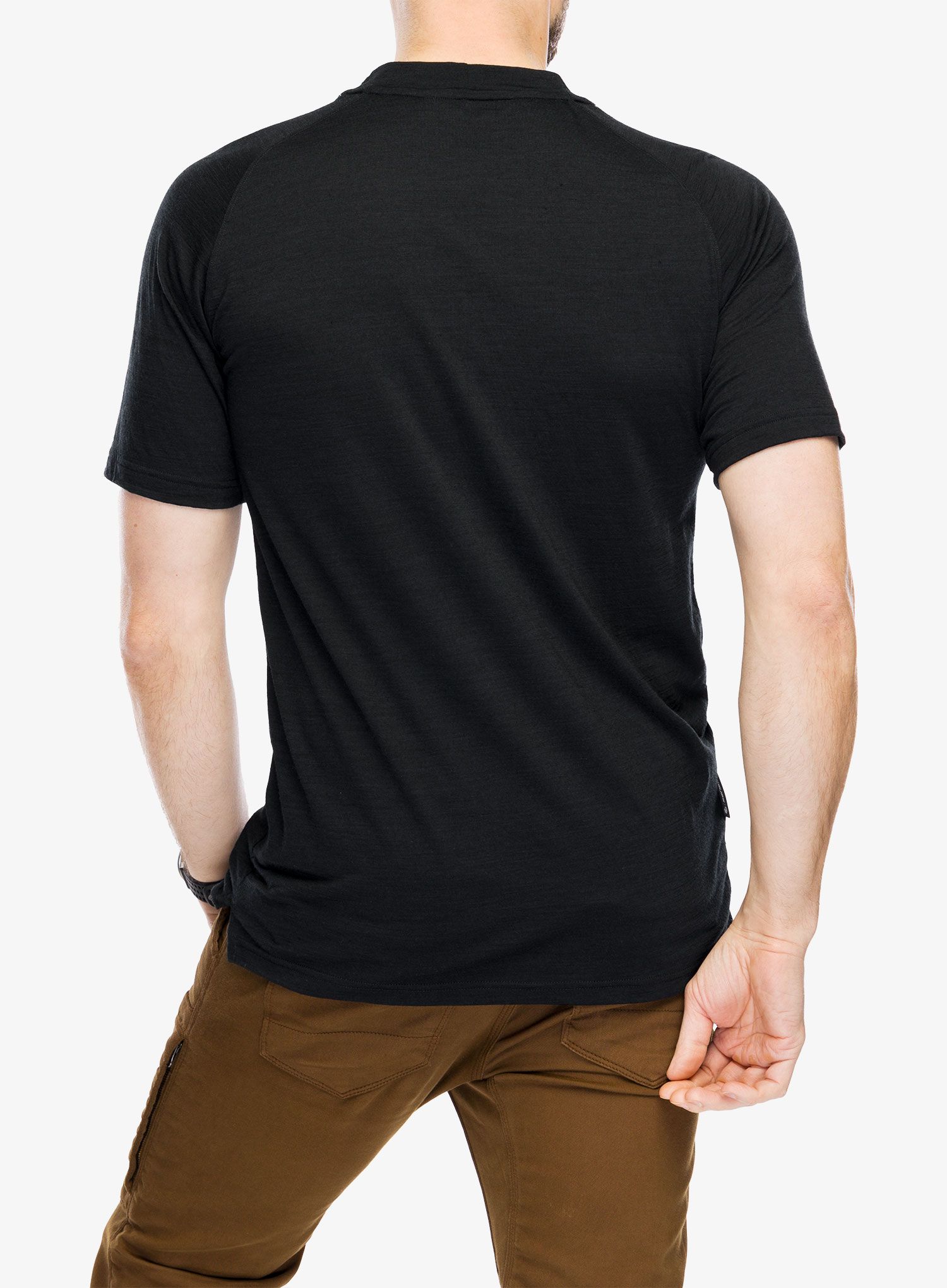 Merino majica Sensor Merino Air RJ Everest Tee - black
