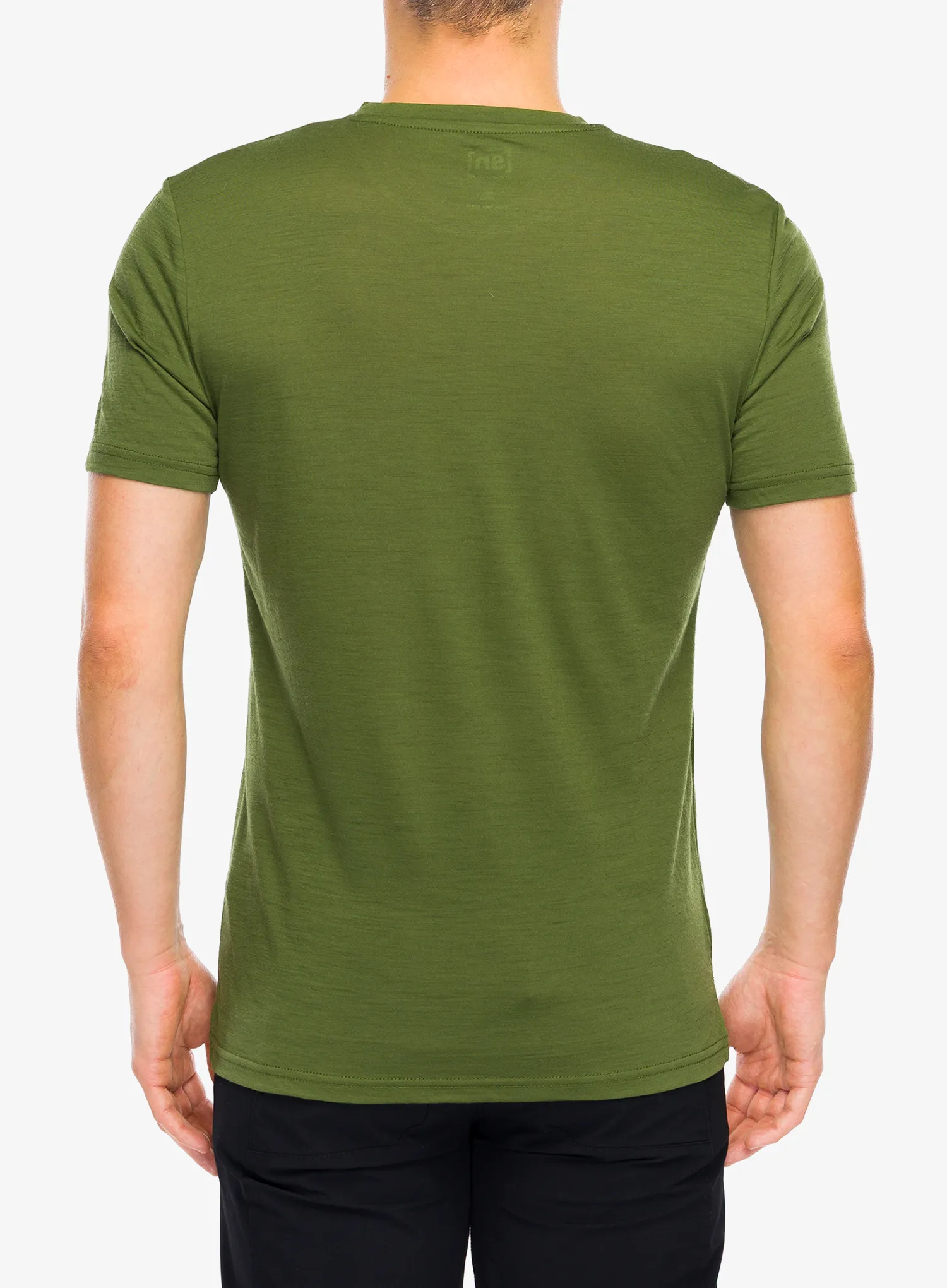 Merino majica Super.natural Bicycle Nomad Tee - chive/jet black
