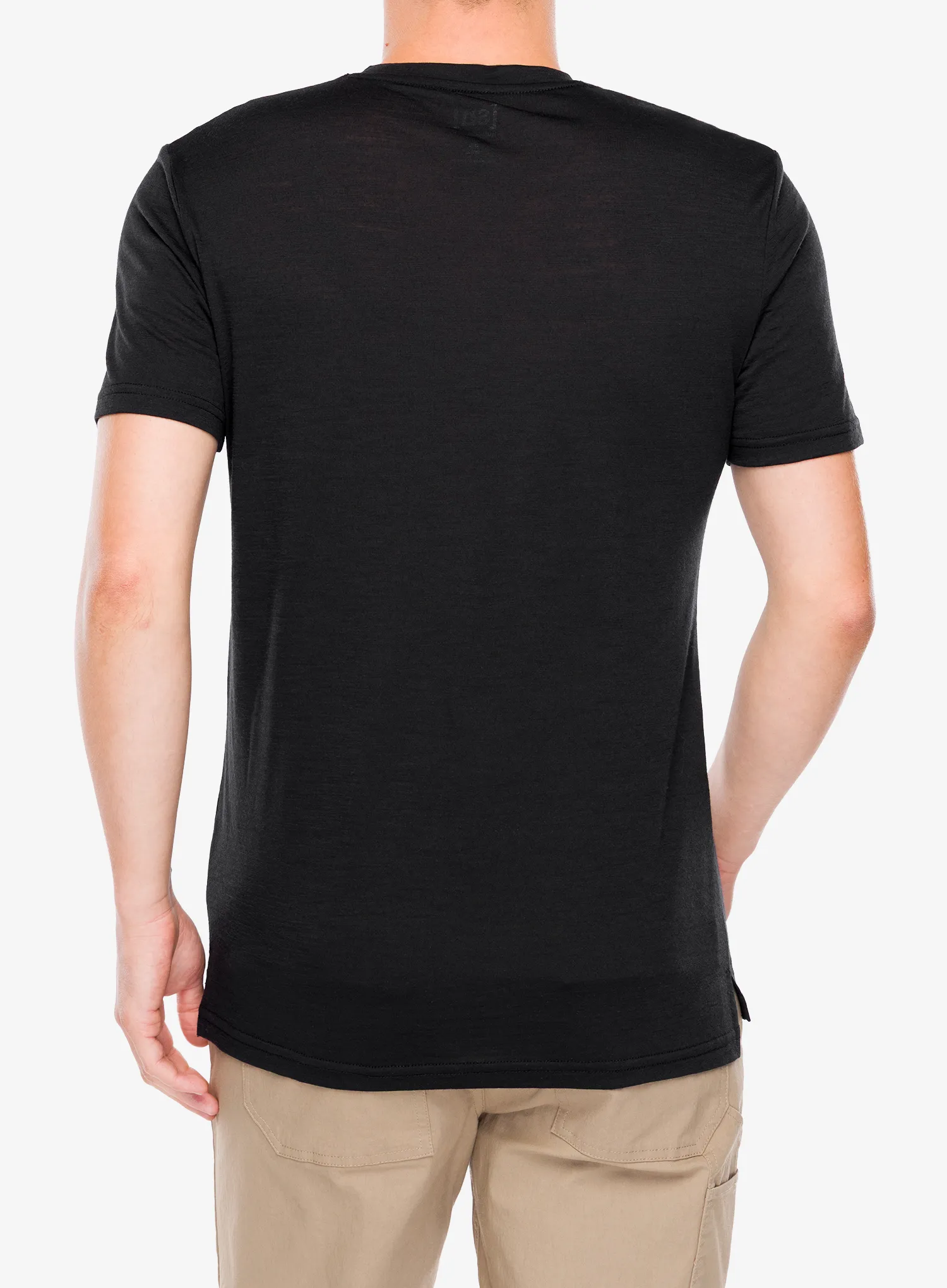 Merino majica Super.natural Jumping Jack Tee - jet black/feather grey