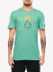 Merino majica Super.natural No Map Tee - lagoon green/various