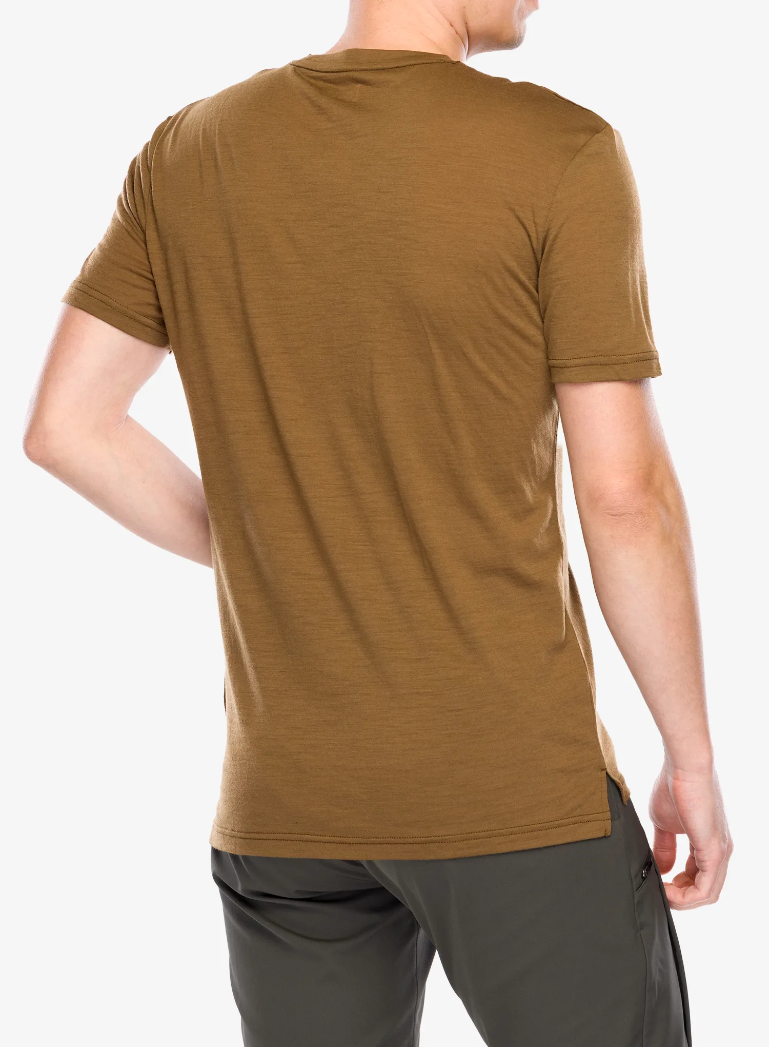 Merino majica Super.natural Sun Lovers Tee - kangaroo/f.grey/v.khaki mel