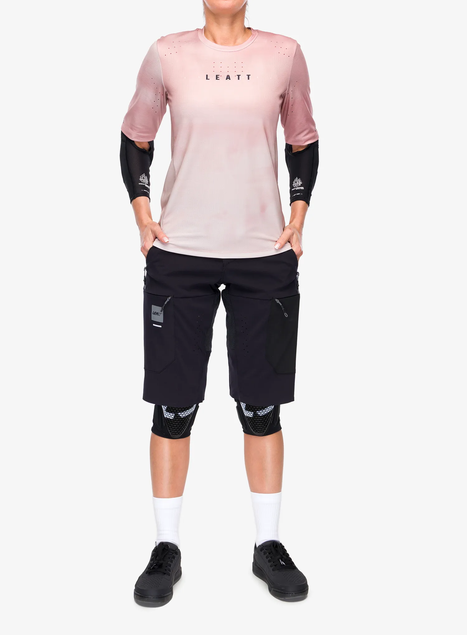 Ženska biciklistička majica Leatt Jersey MTB Gravity 4.0 - dusty pink
