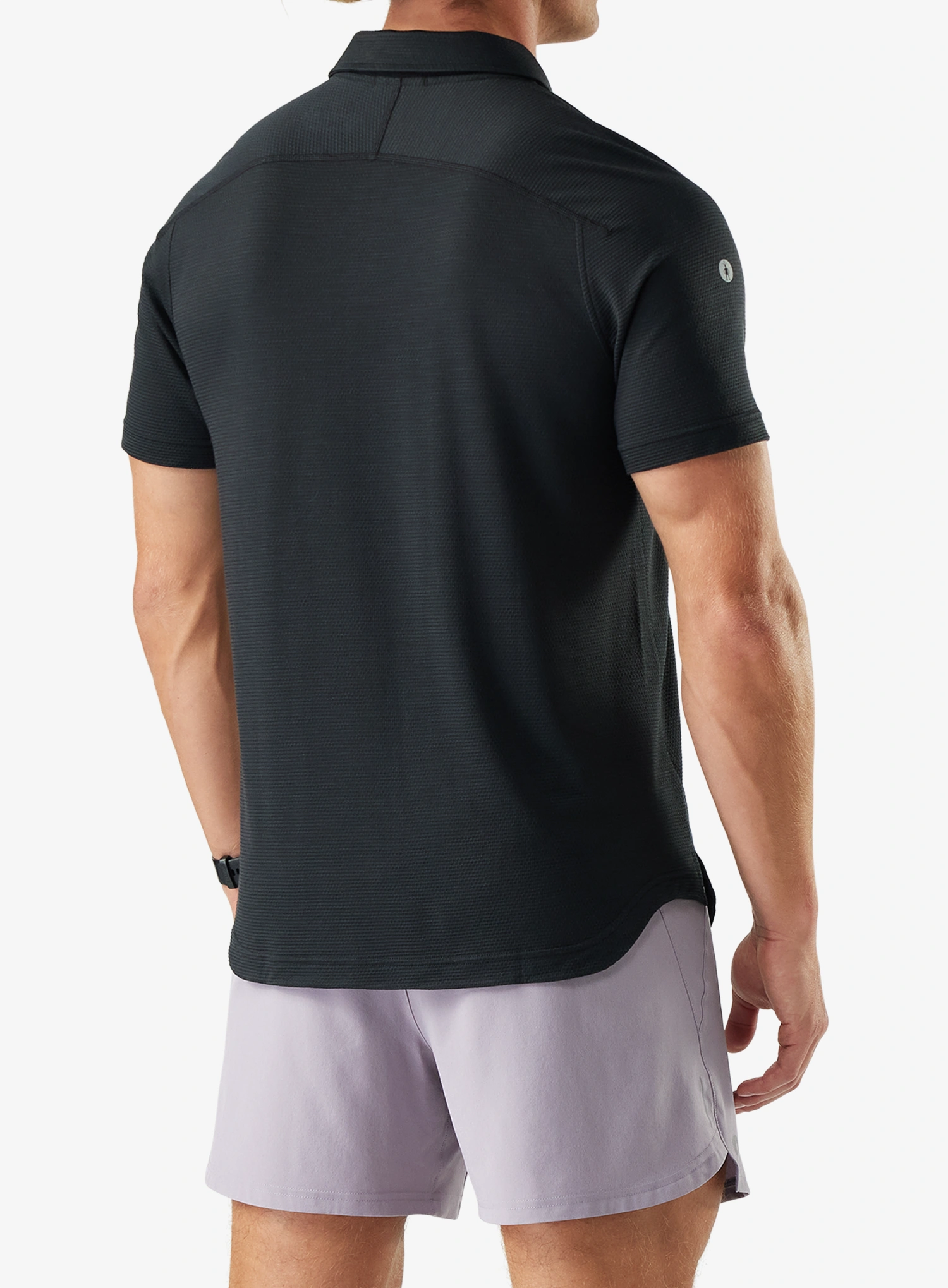 Polo majica Smartwool Active Mesh Polo - black