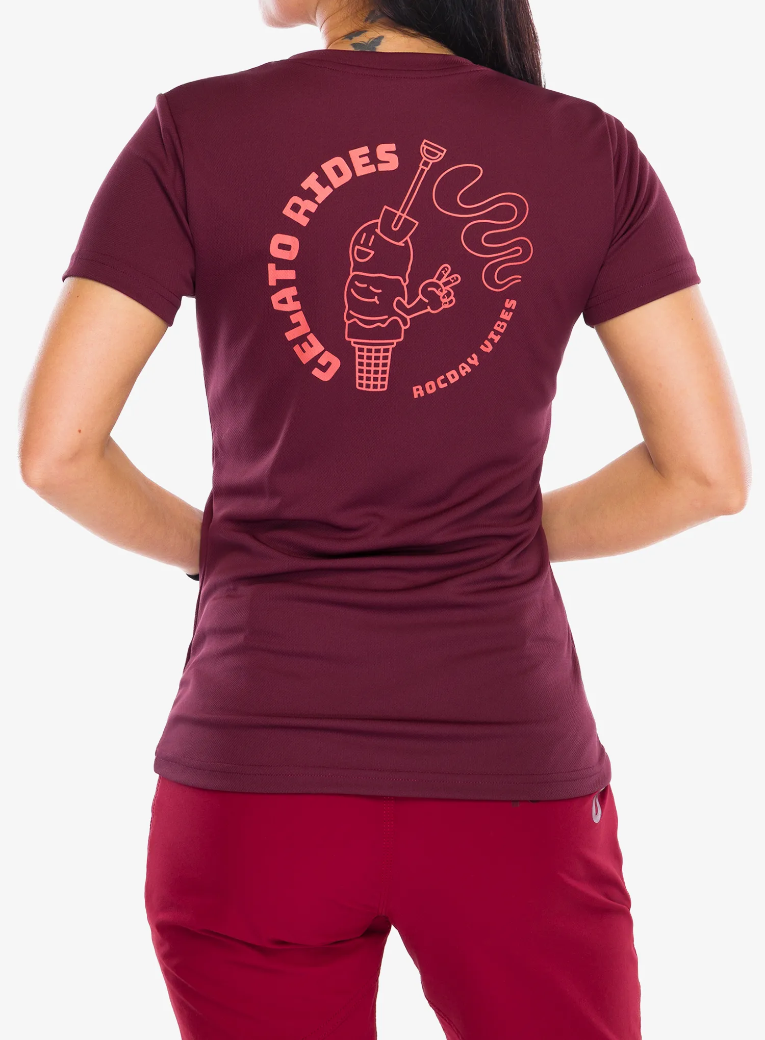 Ženska biciklistička majica Rocday Gelato Short Sleeve - red