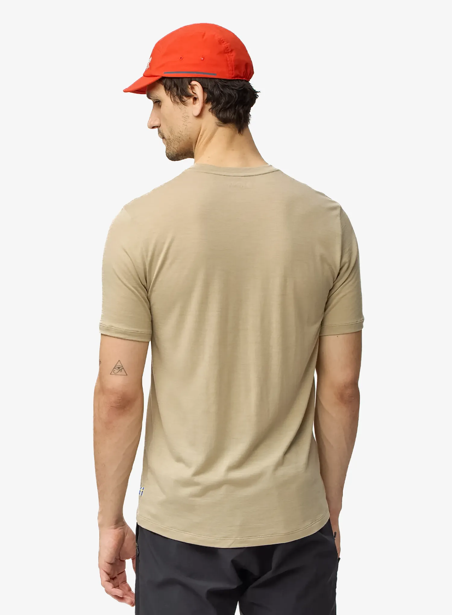 Biciklistička majica Fjallraven Hoja Lugnt Wool T-shirt - fossil