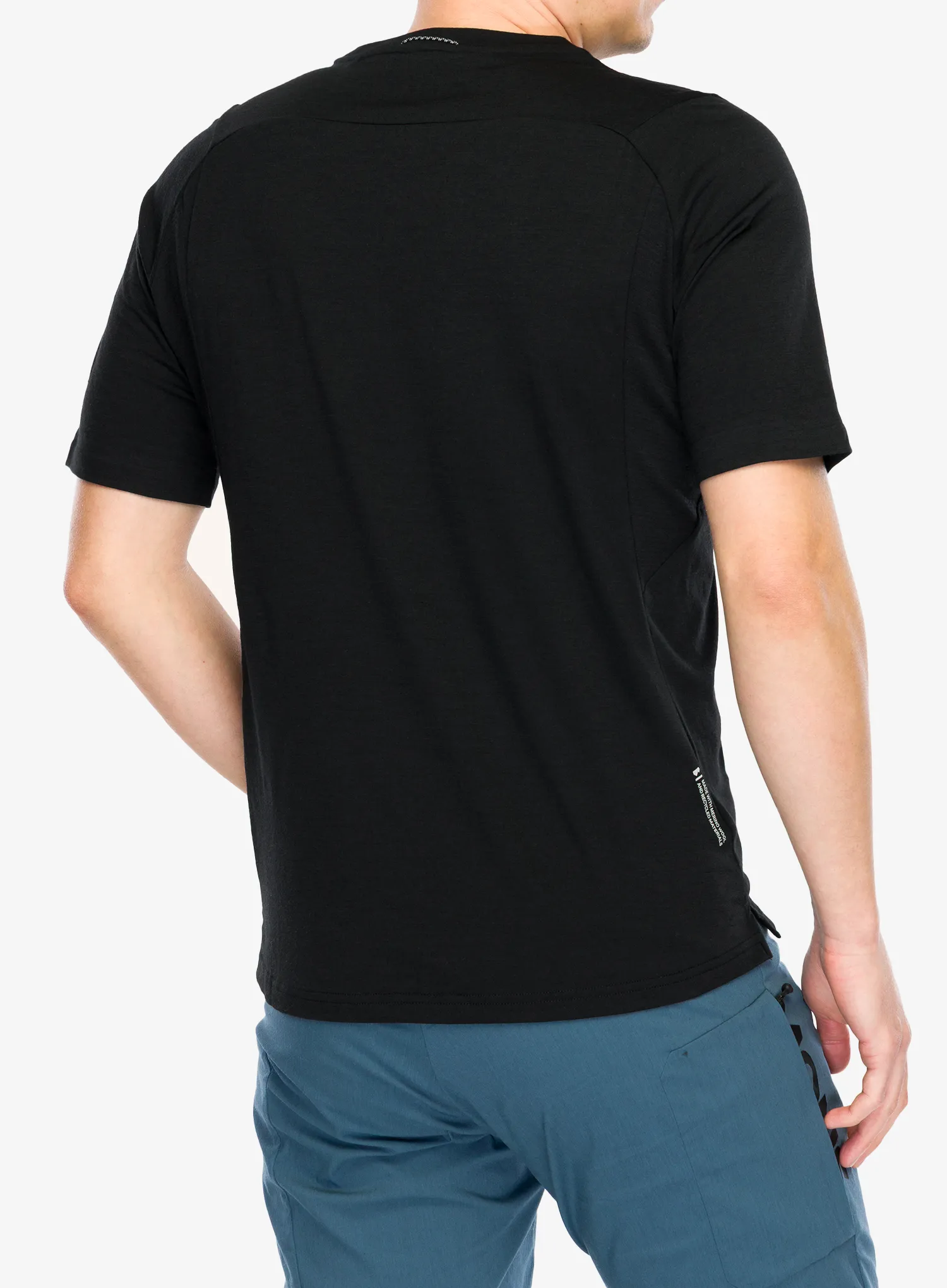 Biciklistička majica Mons Royale Diversion Merino Bike Jersey Short Sleeve - black