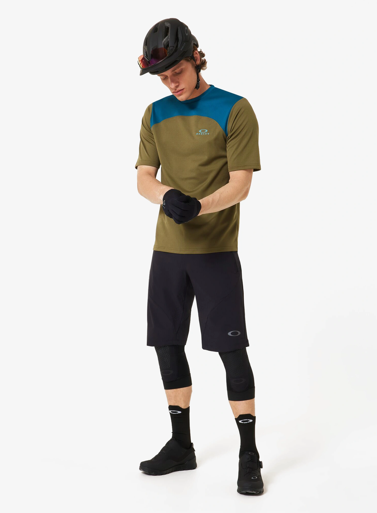 Biciklistička majica Oakley Free Ride SS Jersey - army green/new balsam