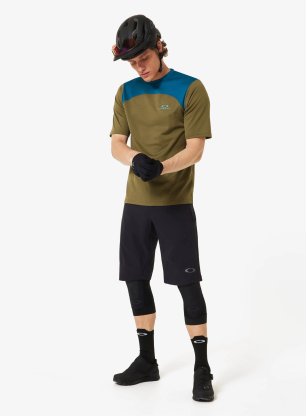 Biciklistička majica Oakley Free Ride SS Jersey - army green/new balsam