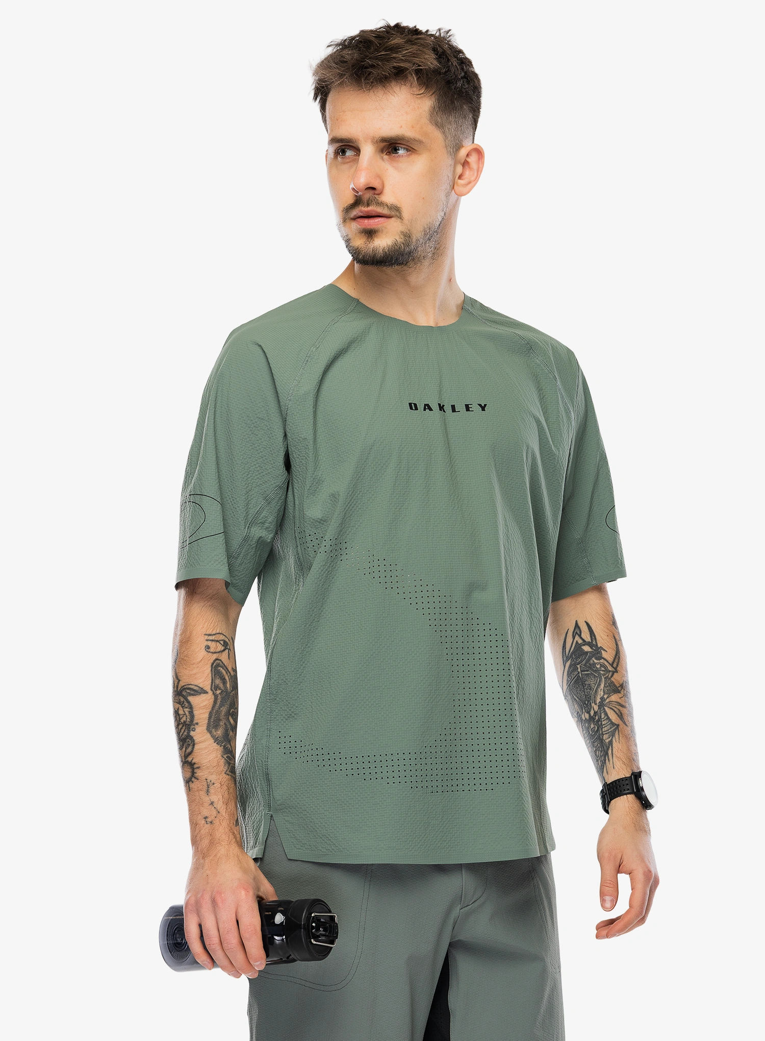 Biciklistička majica Oakley Seeker Whip SS Jersey - aviator green
