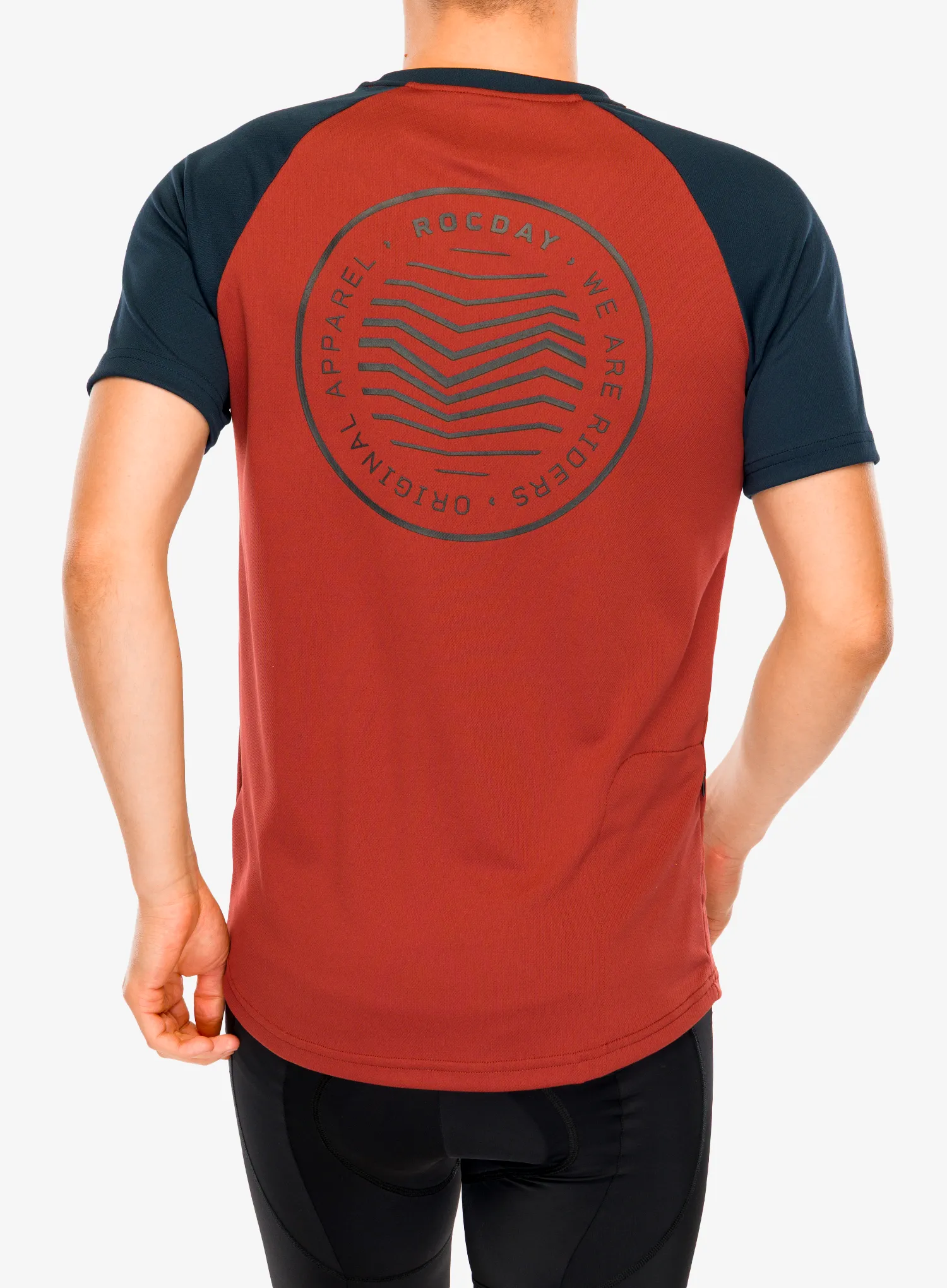 Biciklistička majica Rocday Gravel - navy blue/red