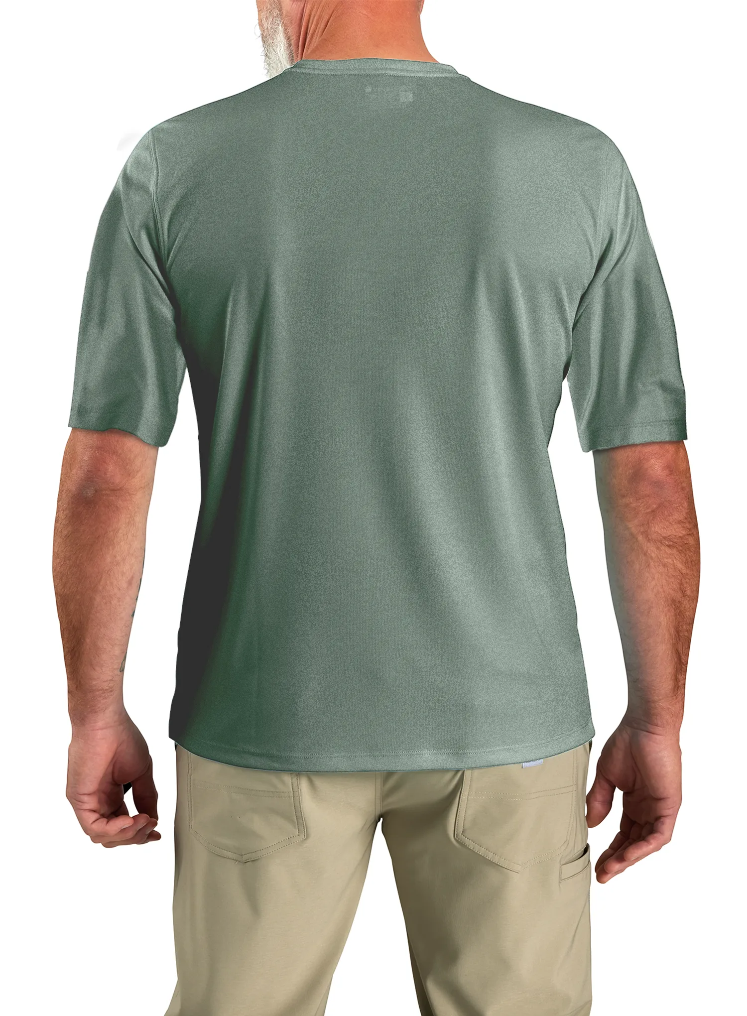 Brzosušeća majica Carhartt Force Sun Defender Relaxed Logo T-Shirt - green slate heather