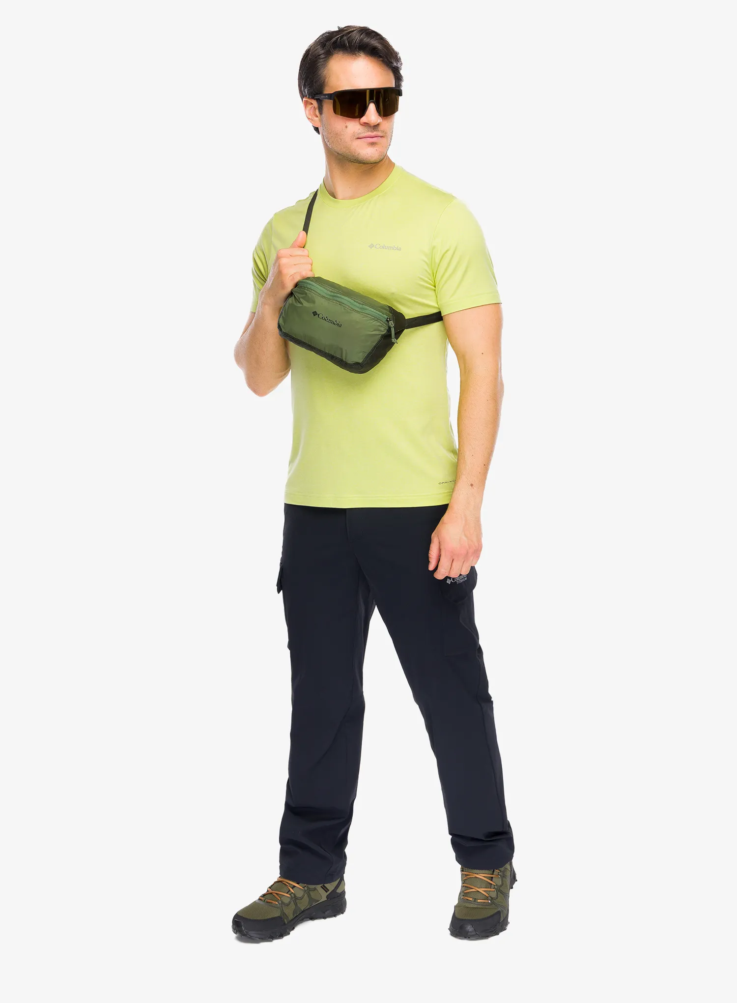 Brzosušeća majica Columbia Parsons Point S/S Back Graphic Tee - c.haze heather/splatter gem