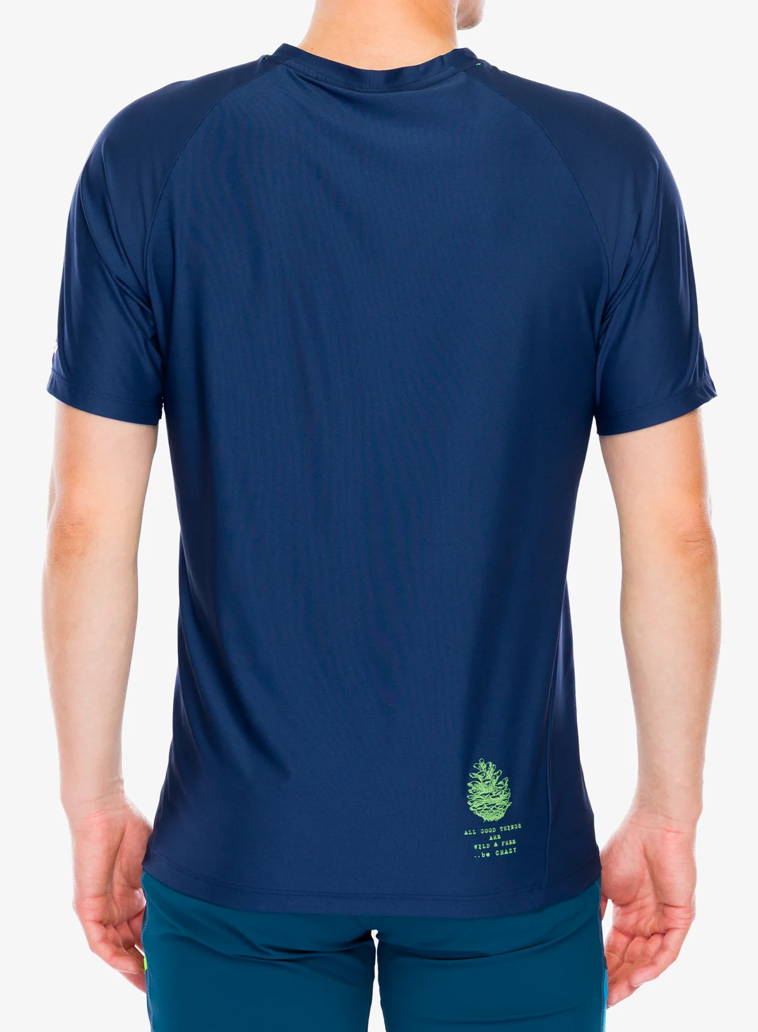 Brzosušeća majica Crazy Shirt Logo - zenith/blue