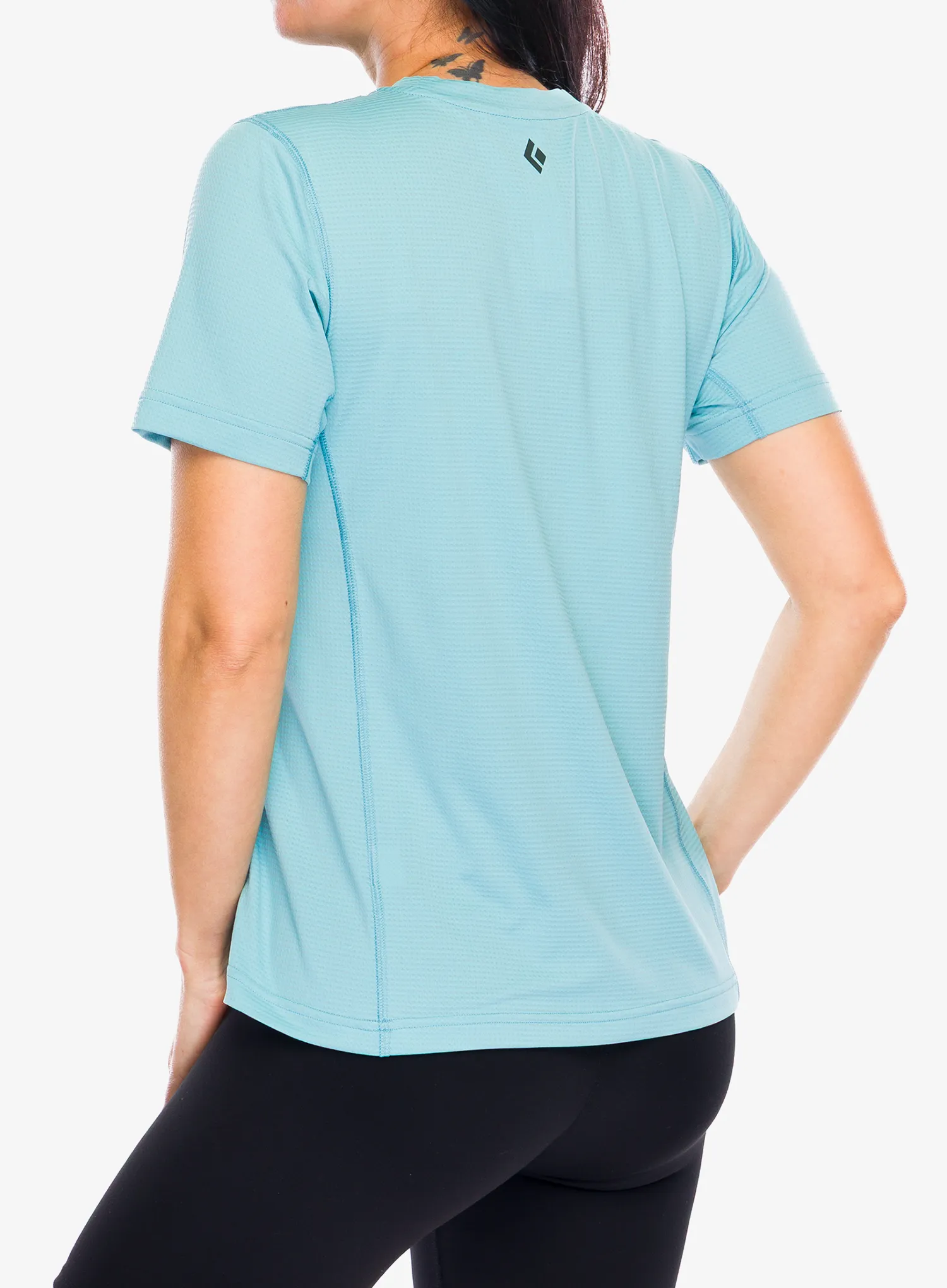 Ženska brzosušeća majica Black Diamond Distance SS Tech Tee - glacier/glacier
