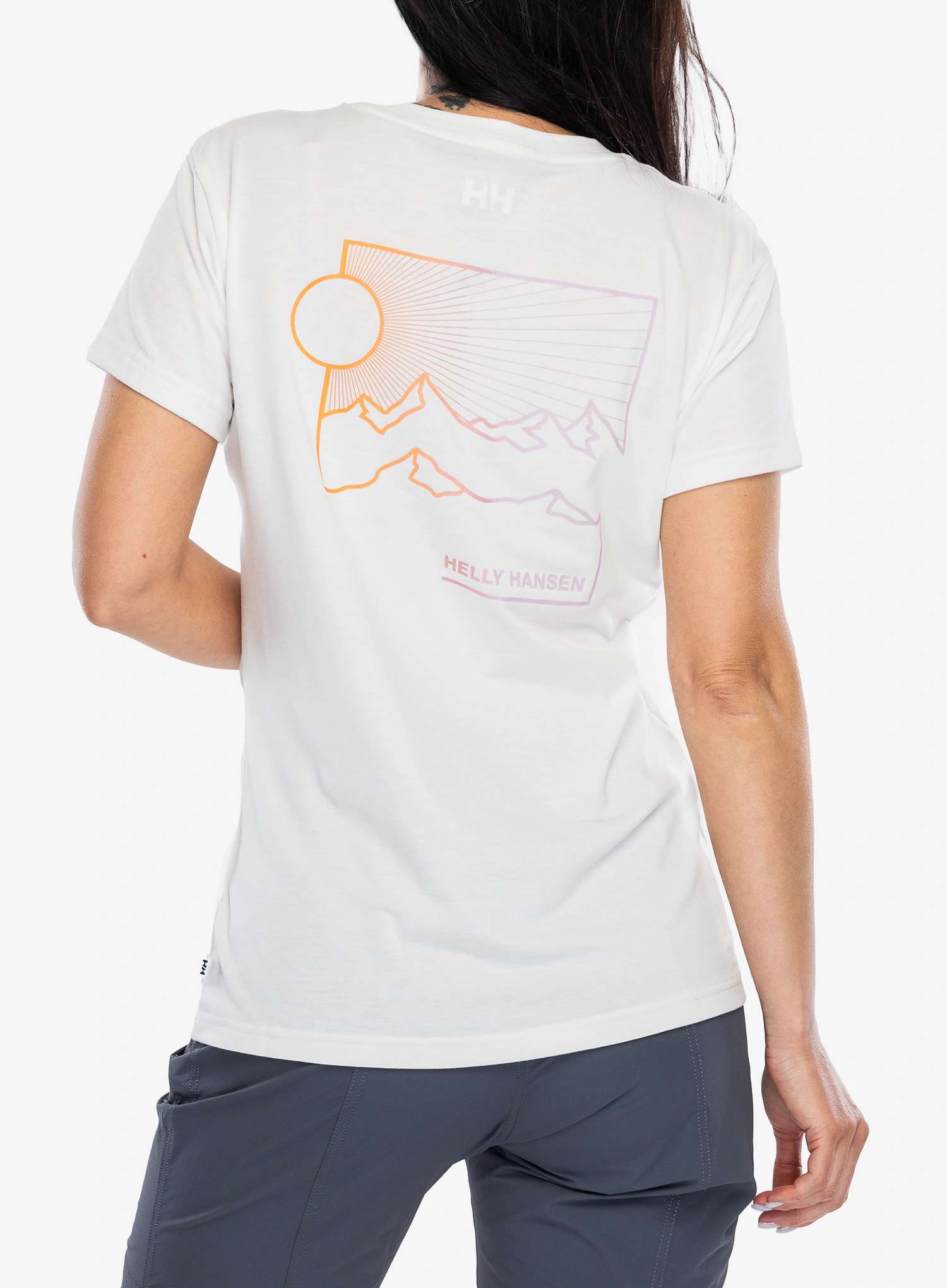 Ženska brzosušeća majica Helly Hansen Skog Recycled Graphic Tee - white