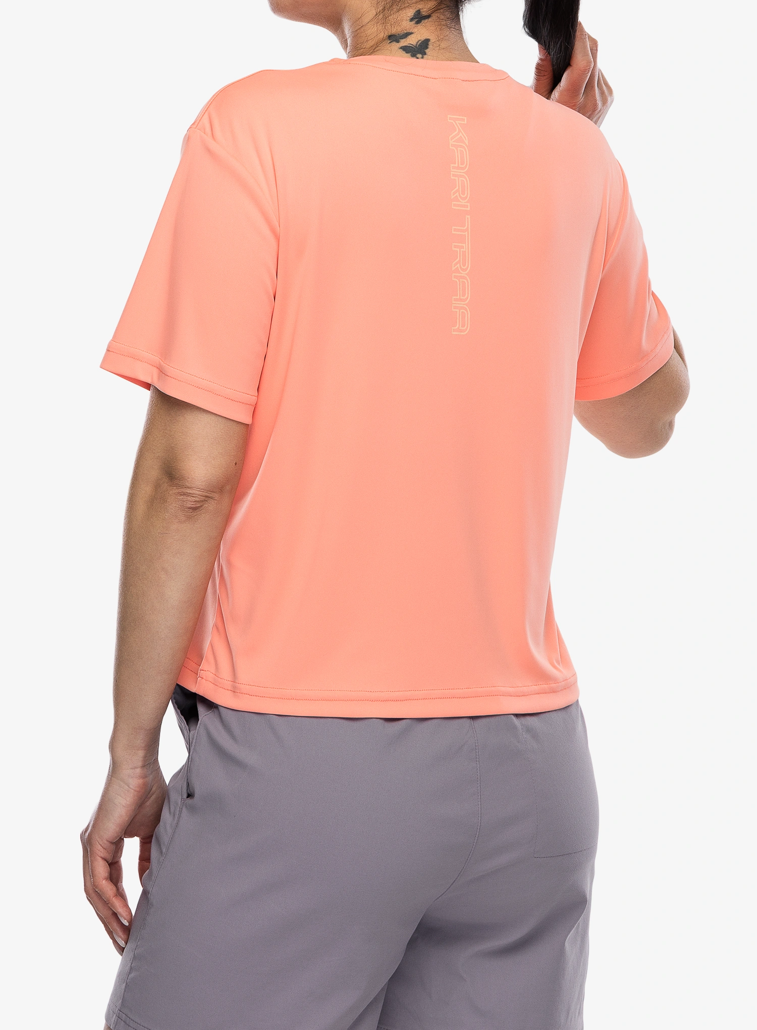 Ženska brzosušeća majica Kari Traa Una Tee - coral