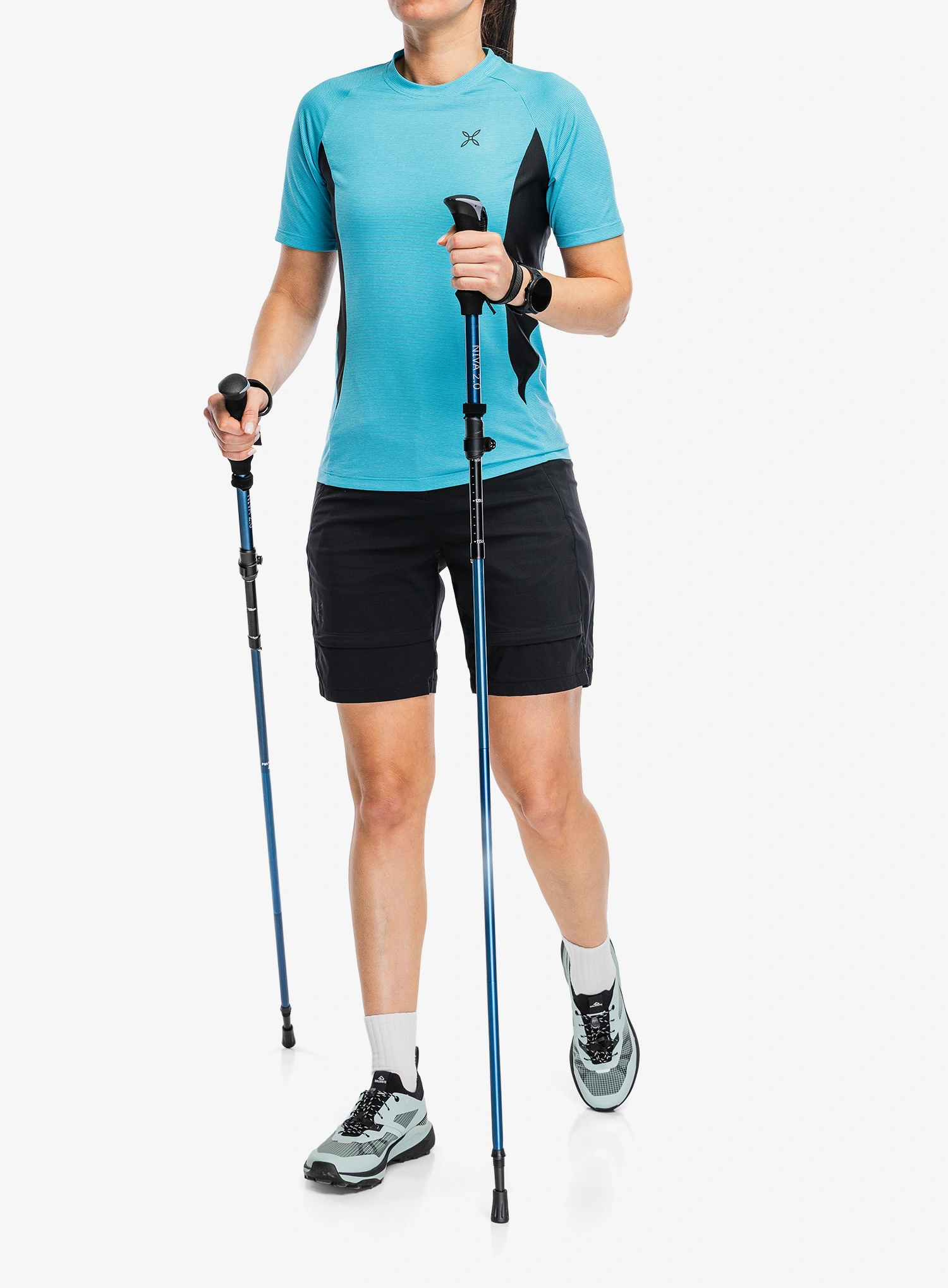 Ženska brzosušeća majica Montura Rise T-Shirt - turquoise