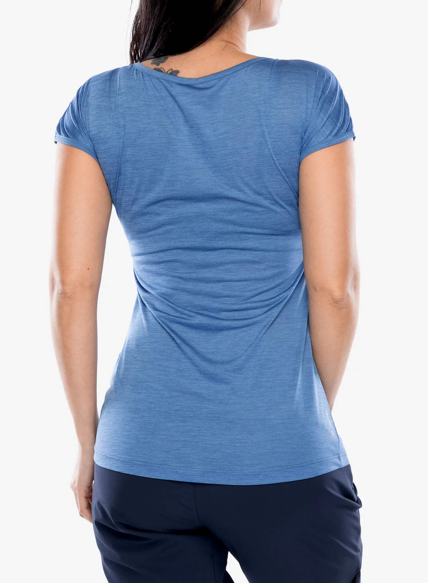 Ženska brzosušeća majica Salewa Puez Melange Dry S/S Tee - morning blue melange