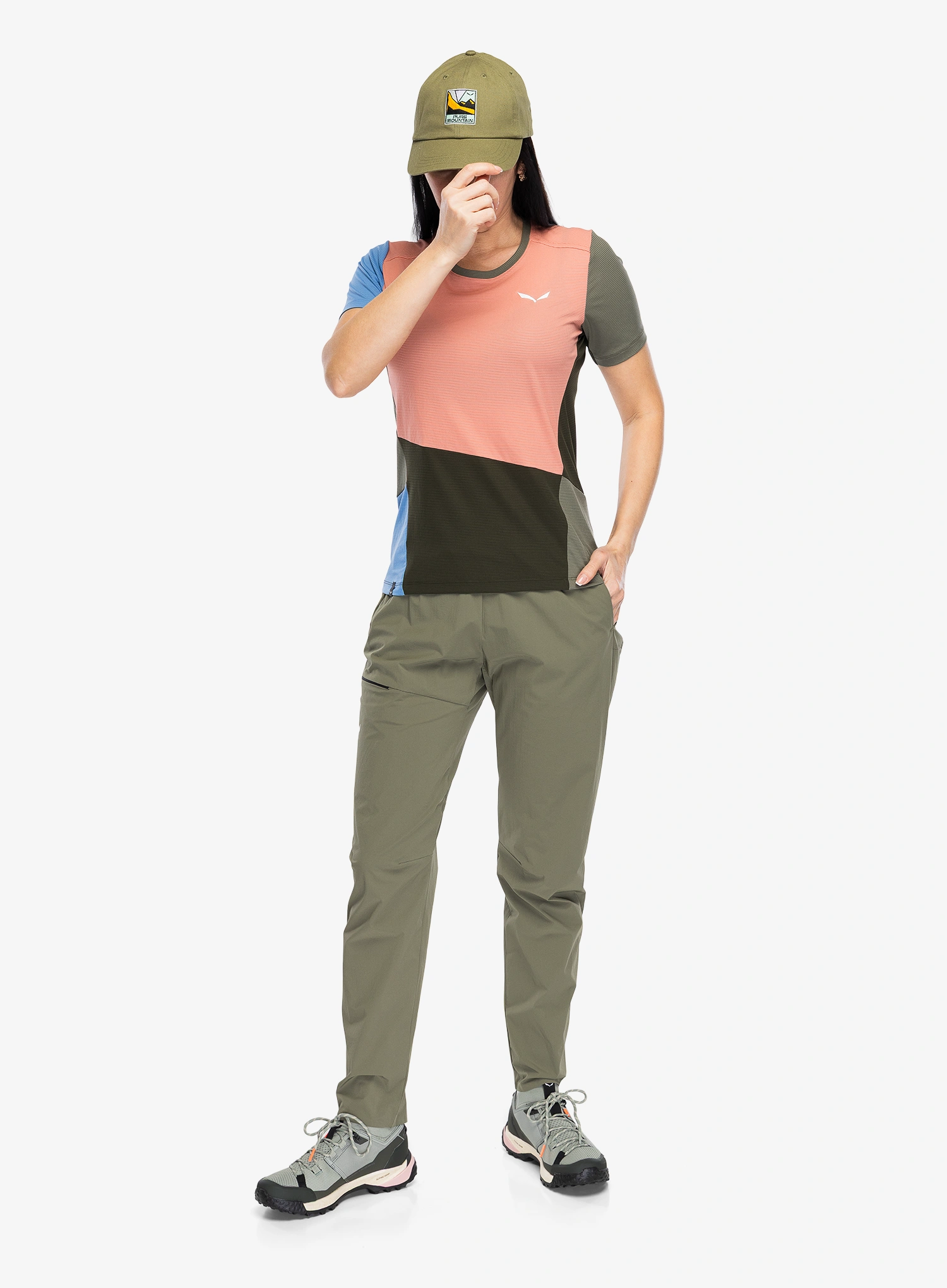 Ženska brzosušeća majica Salewa Puez Sporty Dry T-Shirt - desert pink/multi