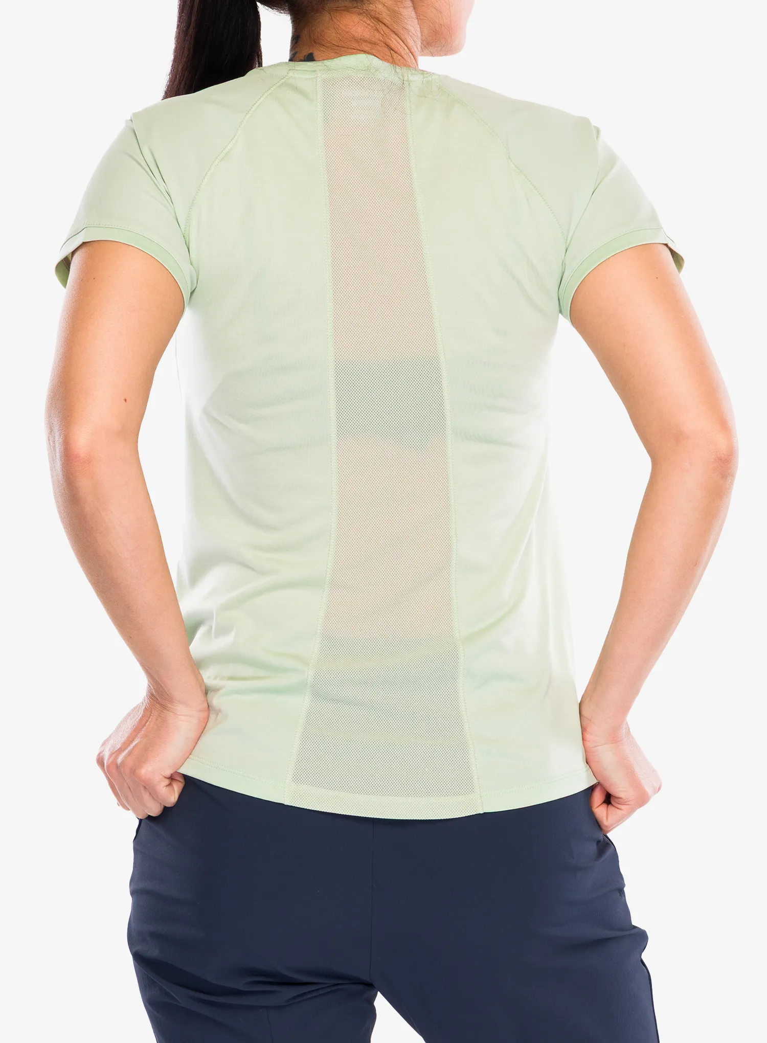 Ženska brzosušeća majica Salomon Outline S/S Tee  - sea foam