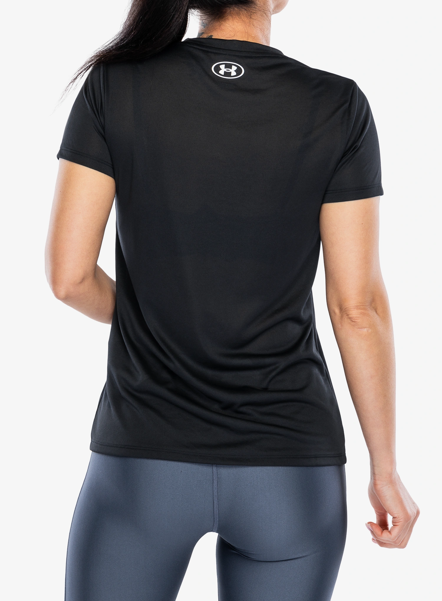 Ženska brzosušeća majica Under Armour Tech SSC - Solid - black/white