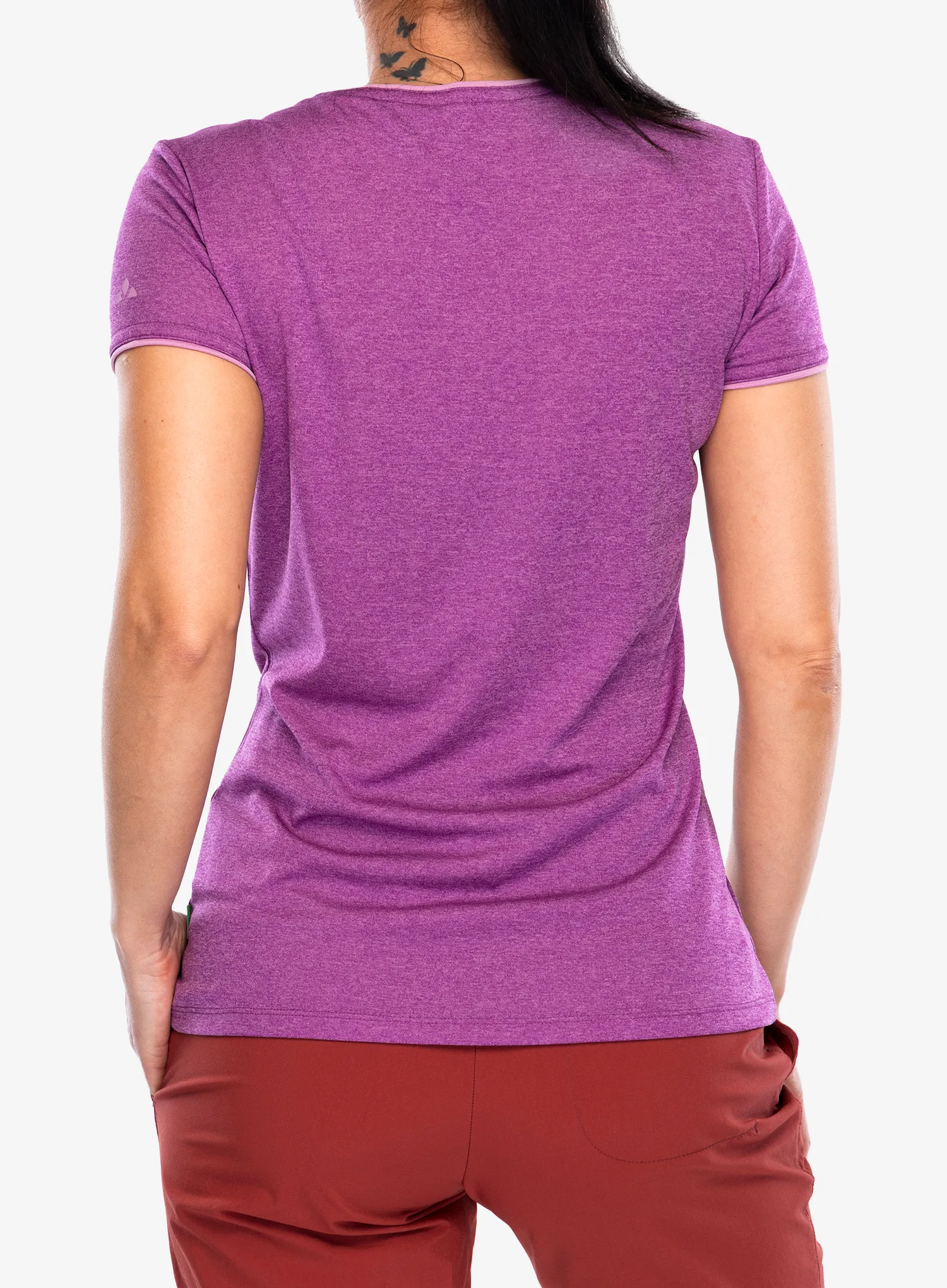 Ženska brzosušeća majica Vaude Essential T-Shirt - magenta