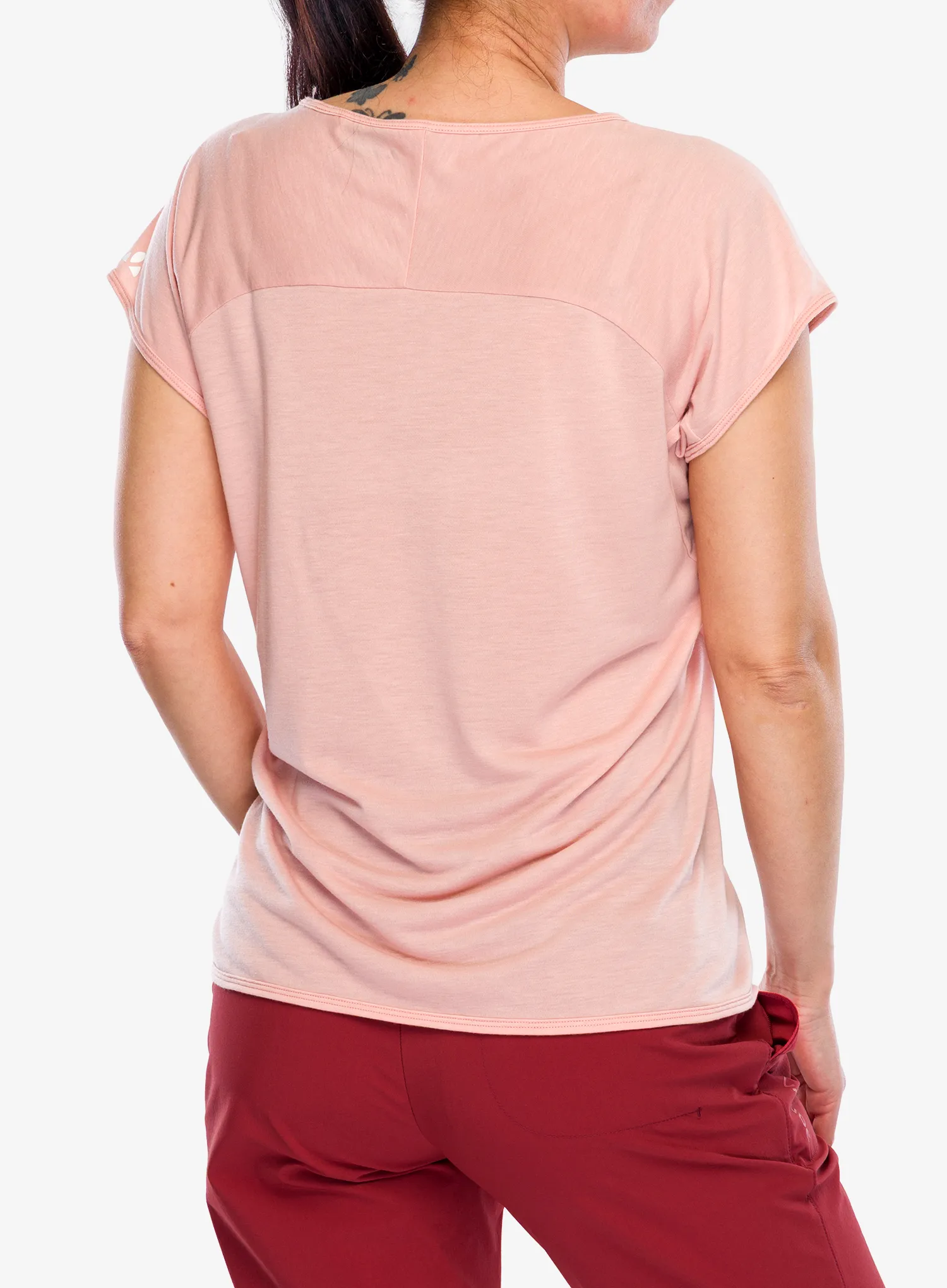 Ženska brzosušeća majica Vaude Tekoa T-Shirt II - soft rose