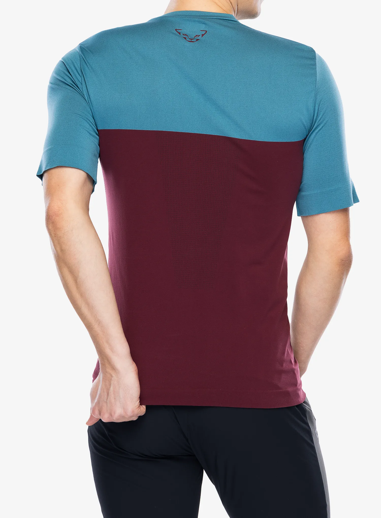 Brzosušeća majica Dynafit Traverse S-Tech S/S Tee - burgundy/storm blue