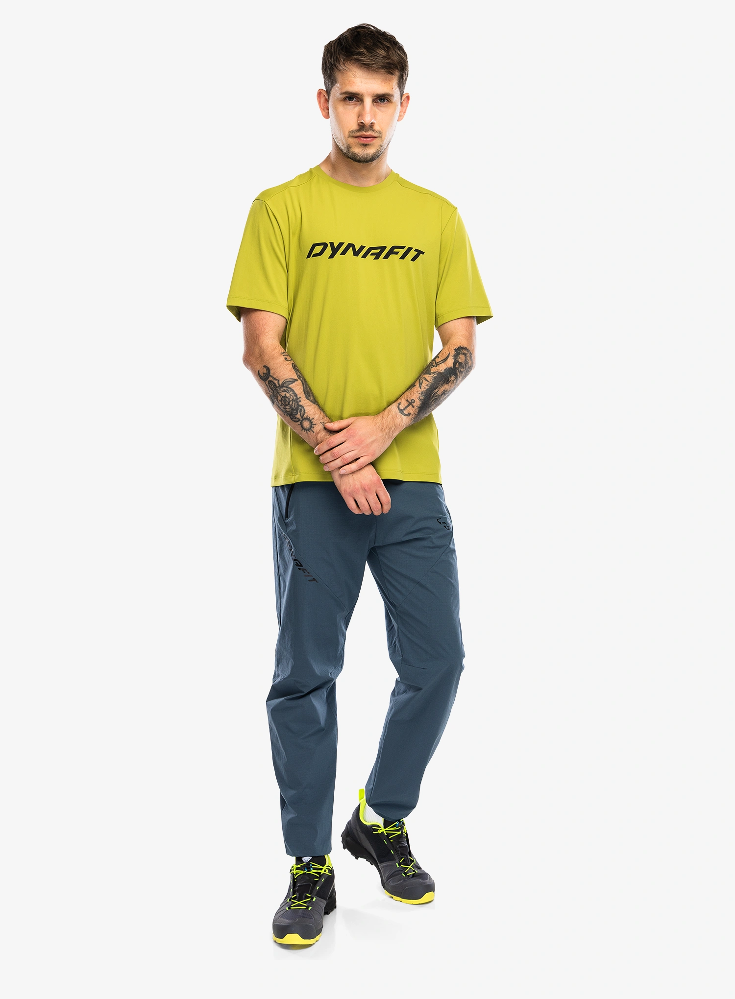 Brzosušeća majica Dynafit Traverse T-Shirt - golden lime