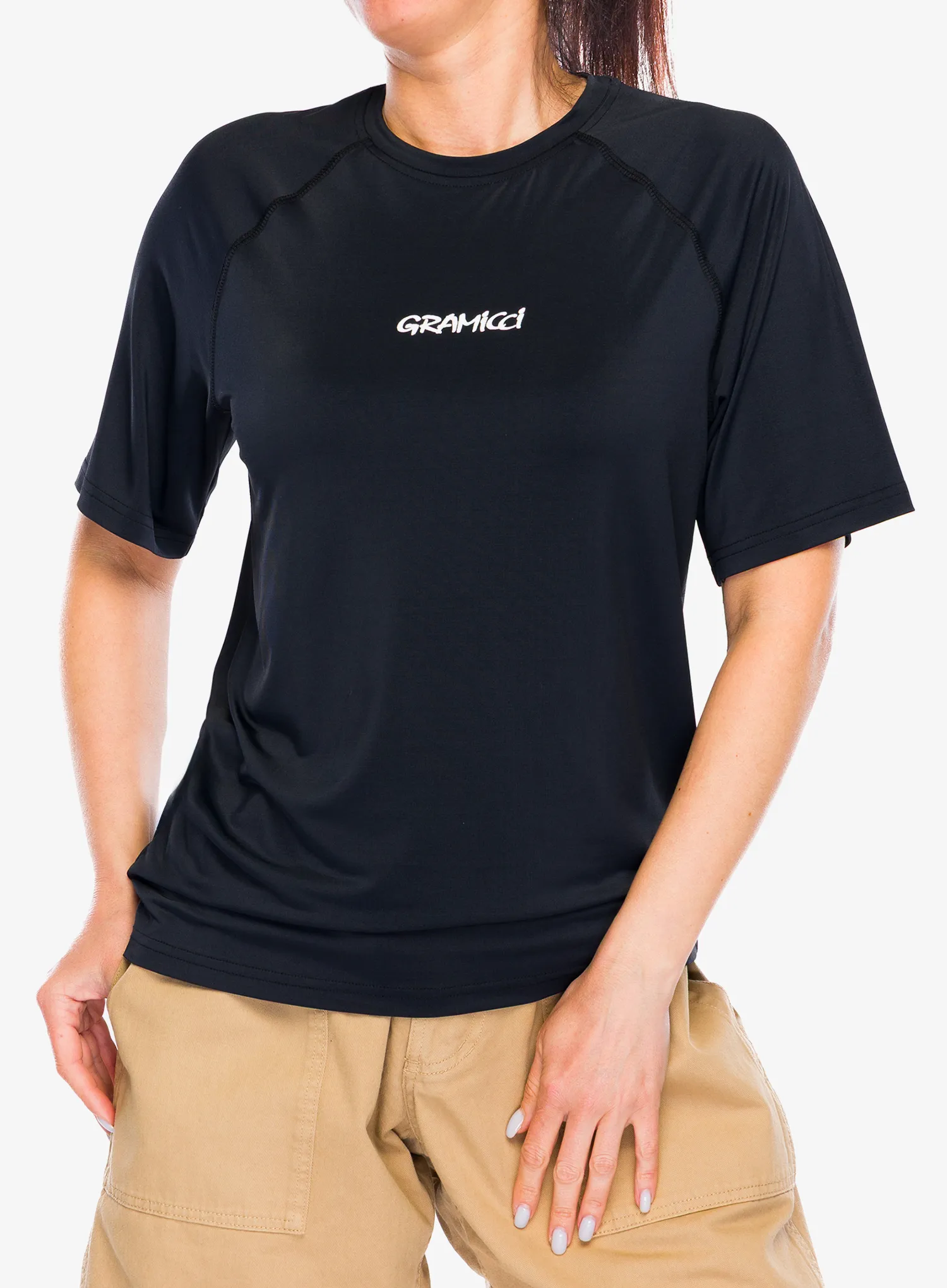 Brzosušeća majica Gramicci Upf-Shield Short Sleeve Top - black