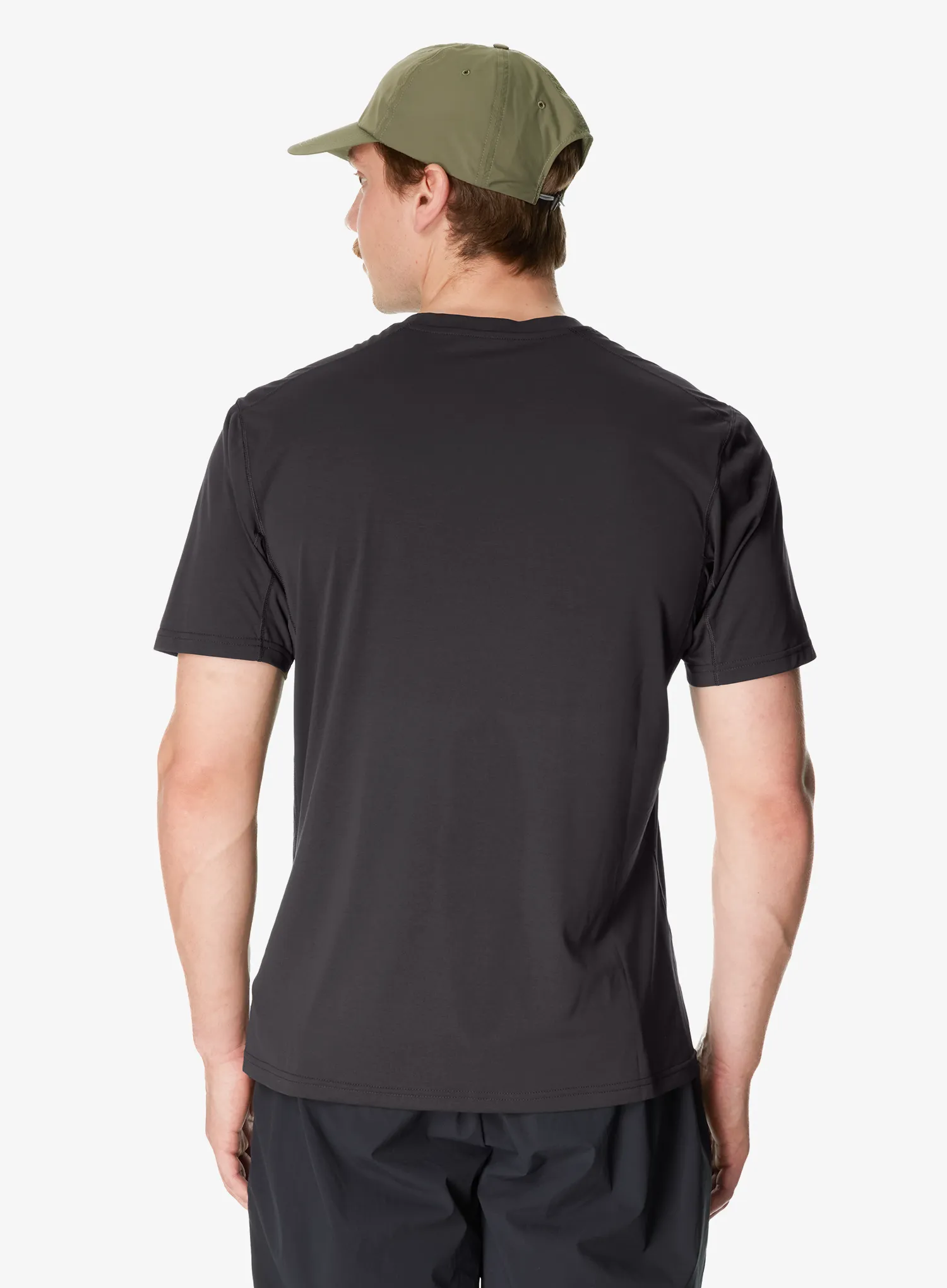 Brzosušeća majica Houdini Pace Air Message Tee - true black/houdini logo