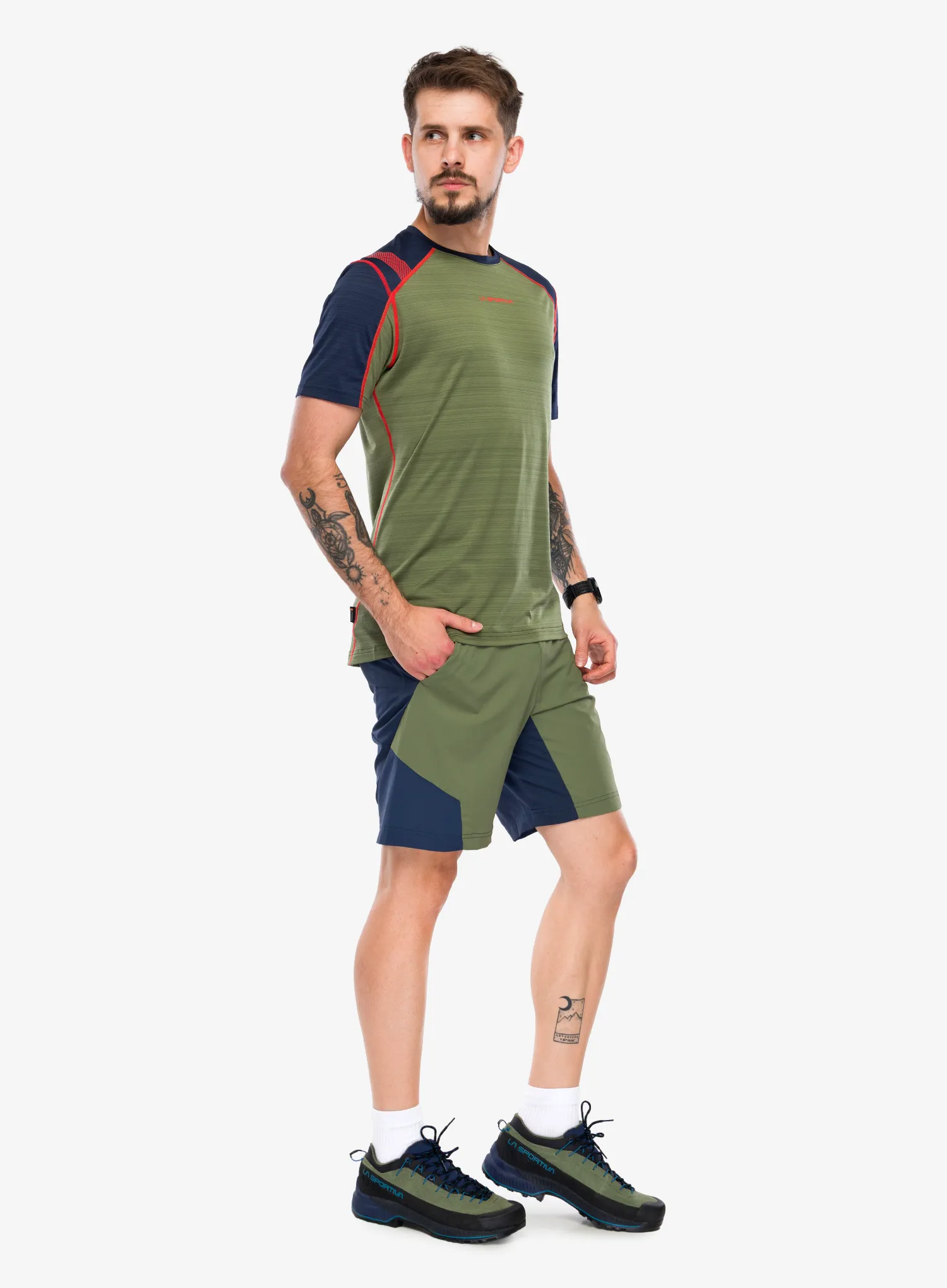Brzosušeća majica La Sportiva Sunfire T-Shirt - cypress/night sky