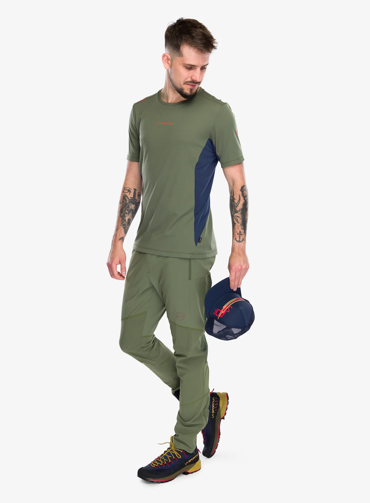 Brzosušeća majica La Sportiva Traverse T-Shirt - cypress/night sky