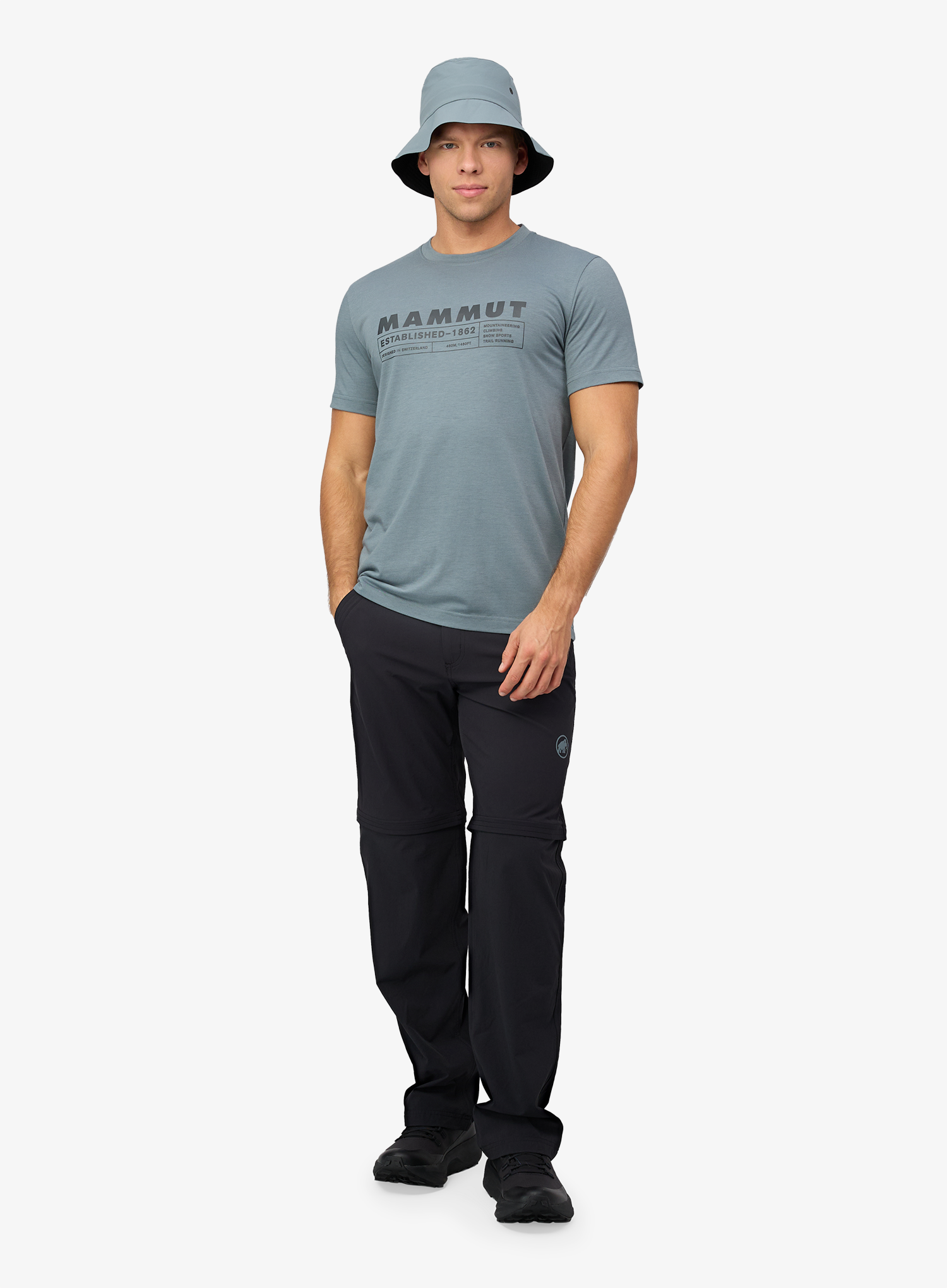 Brzosušeća majica Mammut Trovat T-Shirt Logo - strata