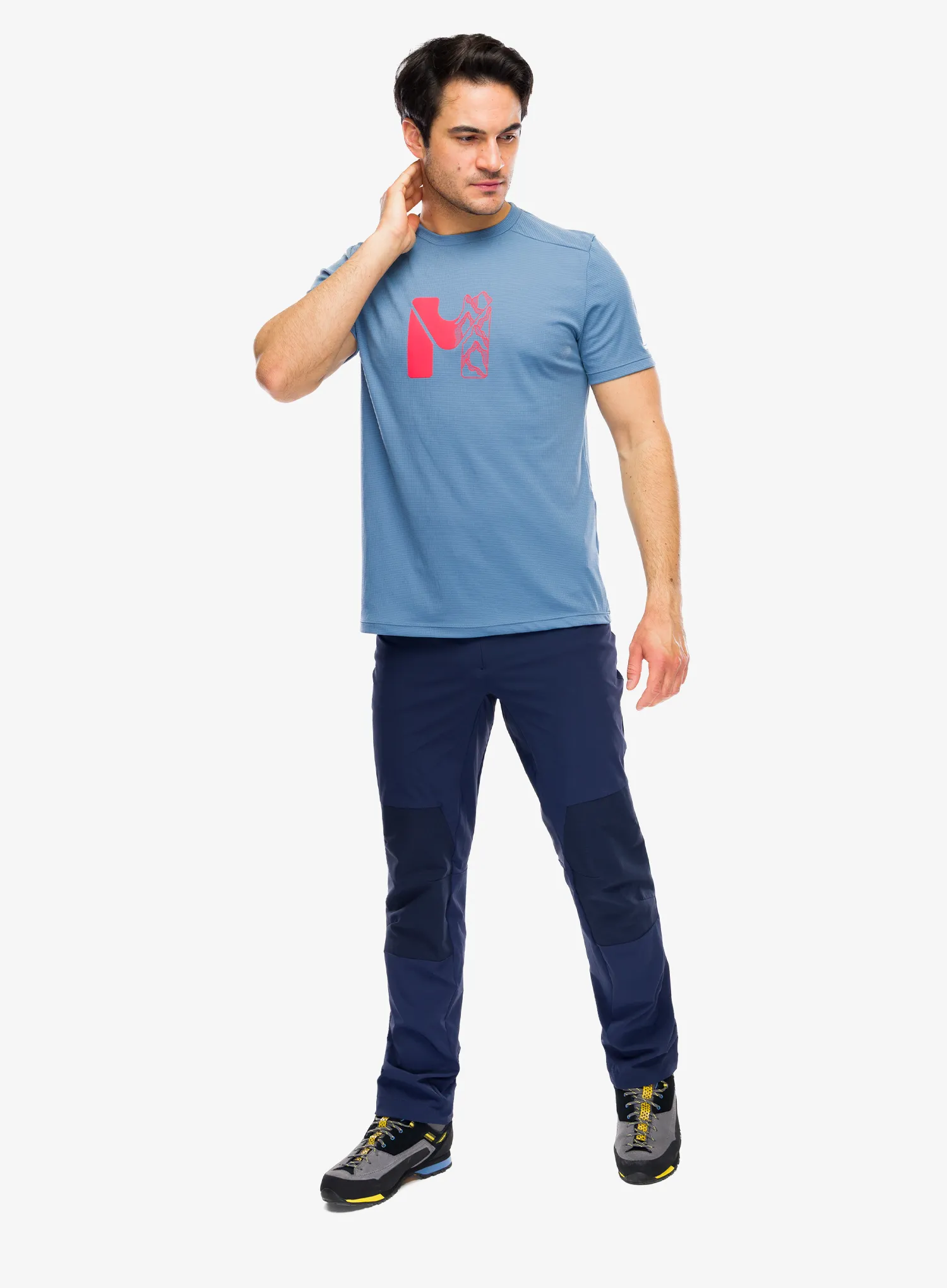 Brzosušeća majica Millet Kamet Map Ts SS - coronet blue