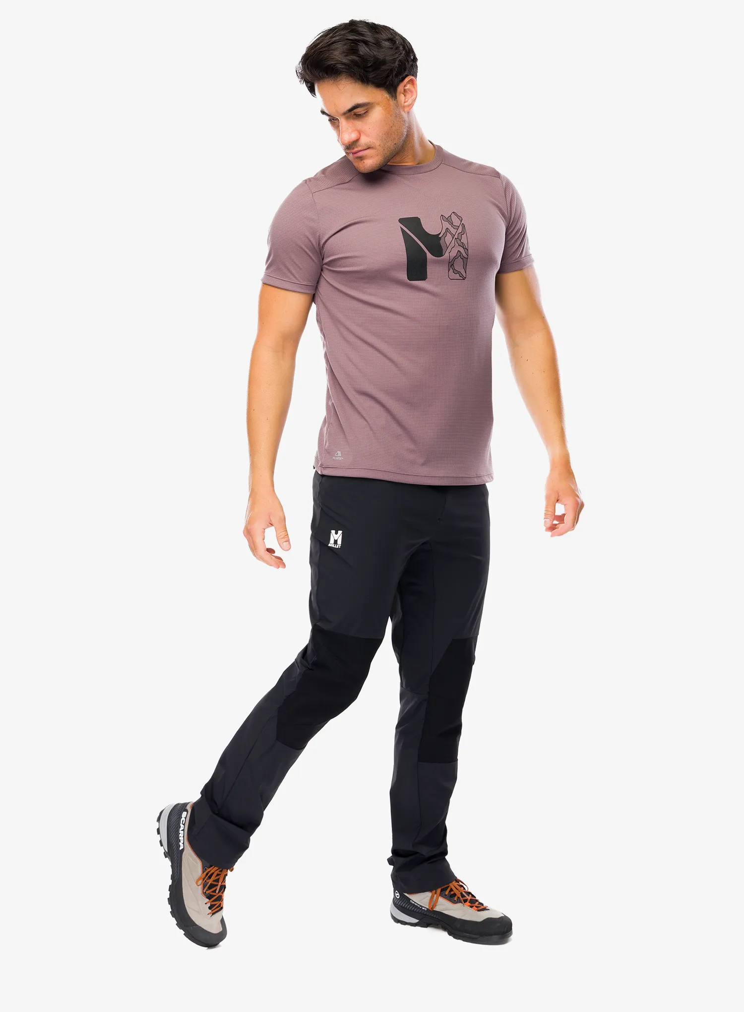 Brzosušeća majica Millet Kamet Map Ts SS - pepper