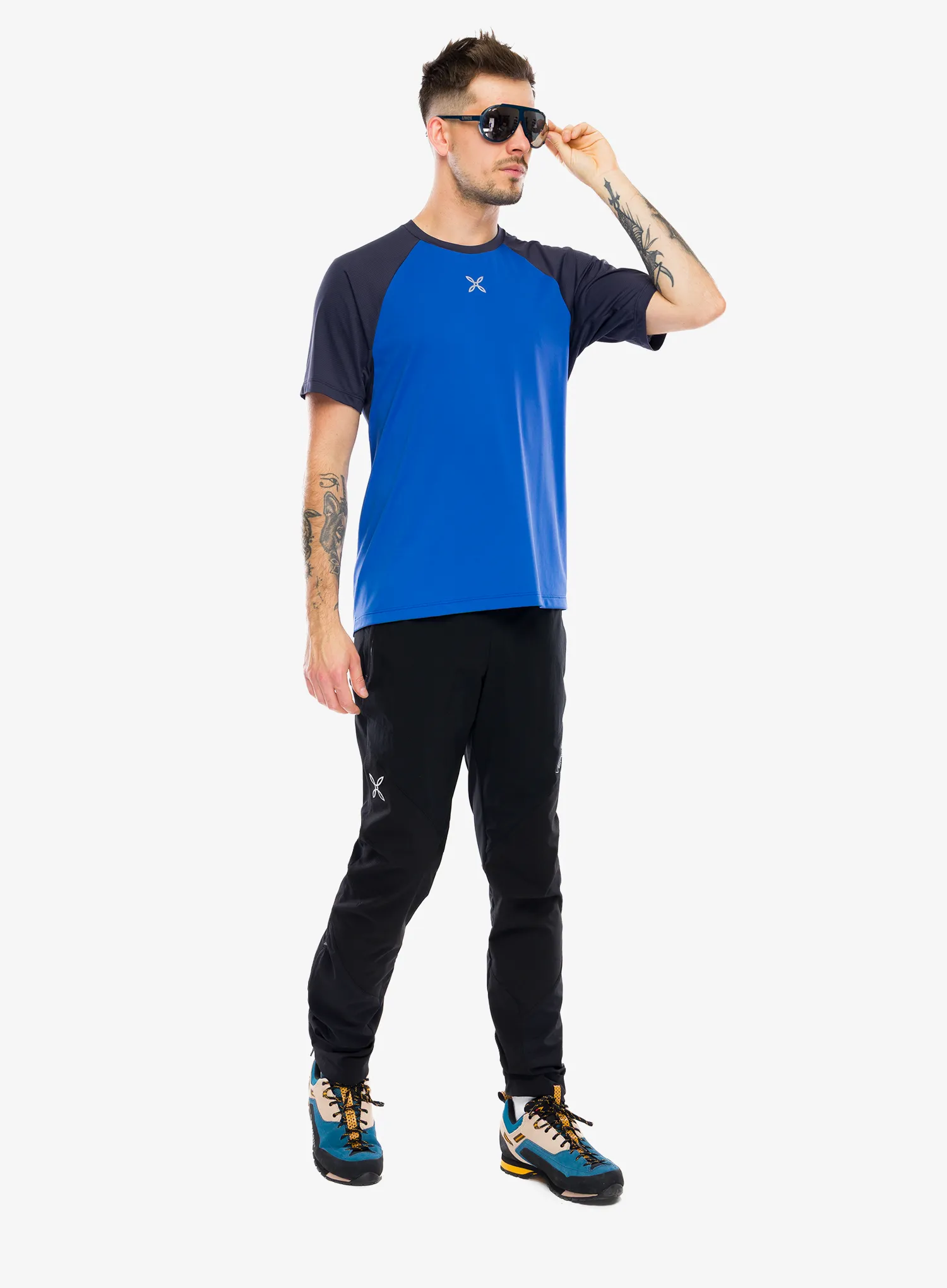 Brzosušeća majica Montura Outdoor 3 T-Shirt - b.blue/graphite blue
