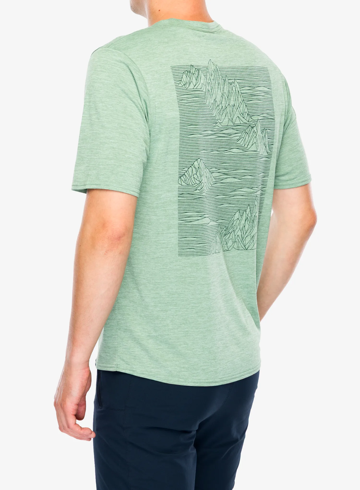Brzosušeća majica Patagonia Cap Cool Daily Graphic Shirt - strataspire/ellwood green