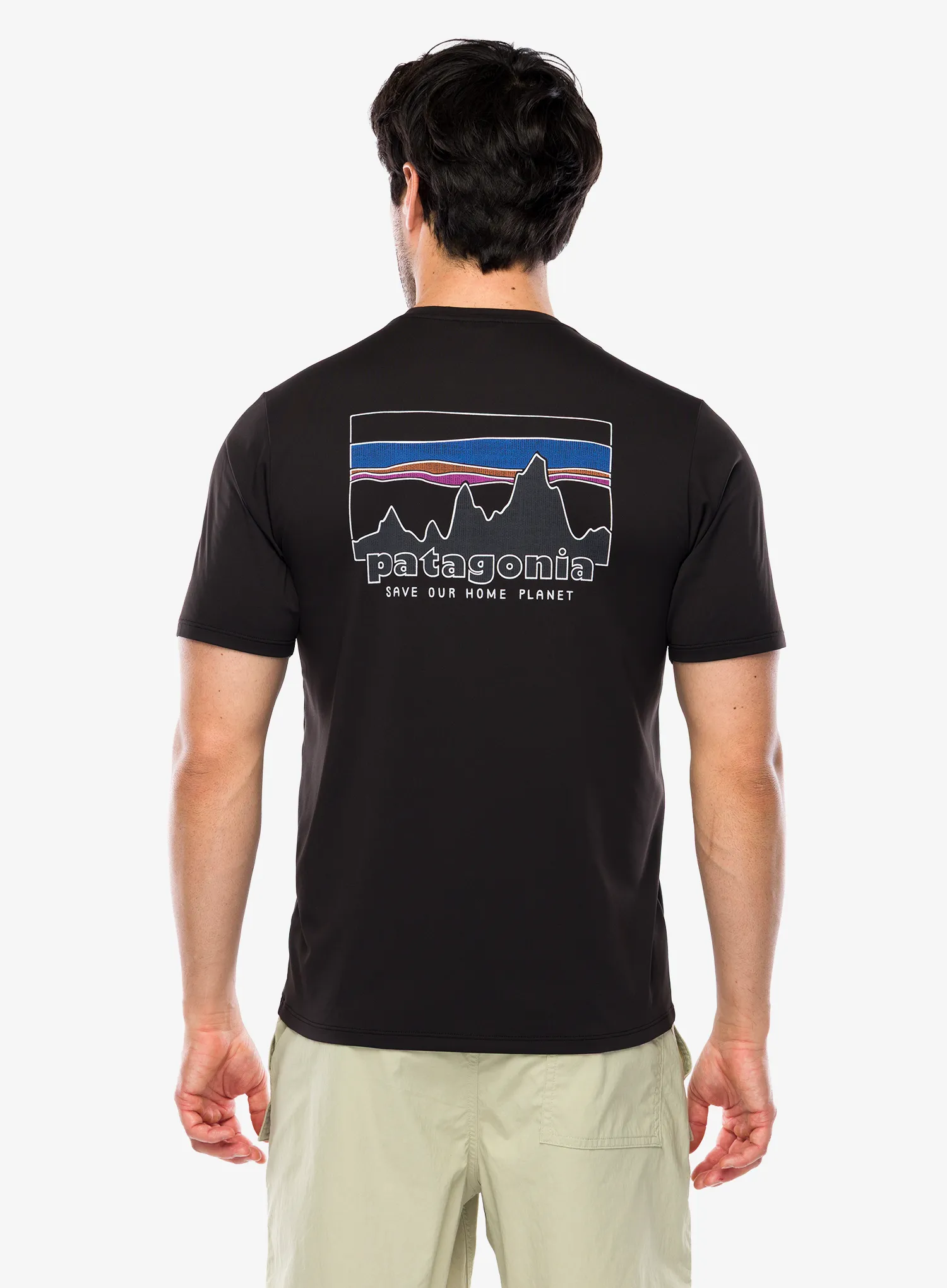 Brzosušeća majica Patagonia Cap Cool Daily Shirt 73 Skyline - black